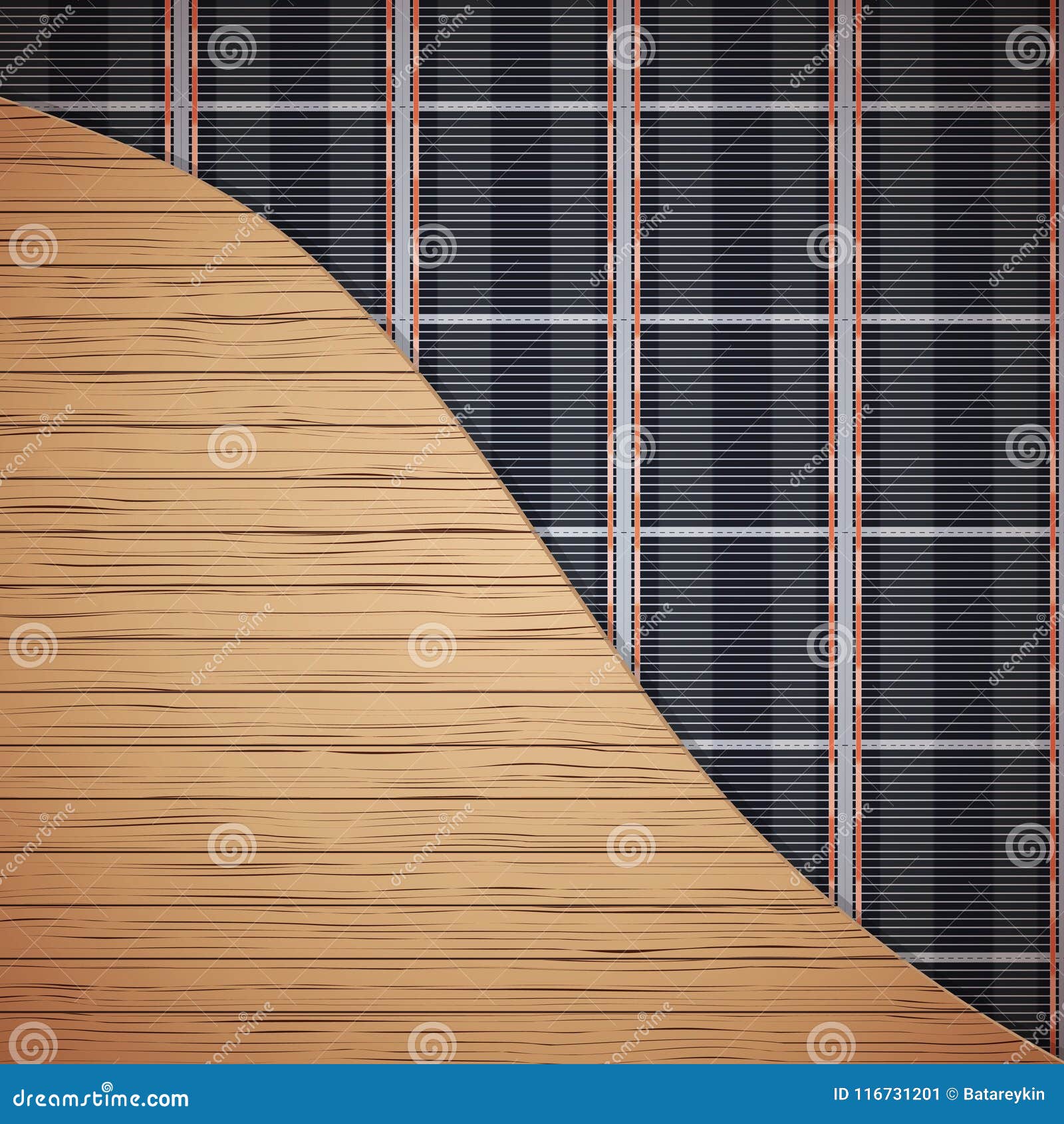 Infrared Underfloor Heating System Stock Vector Illustration Of