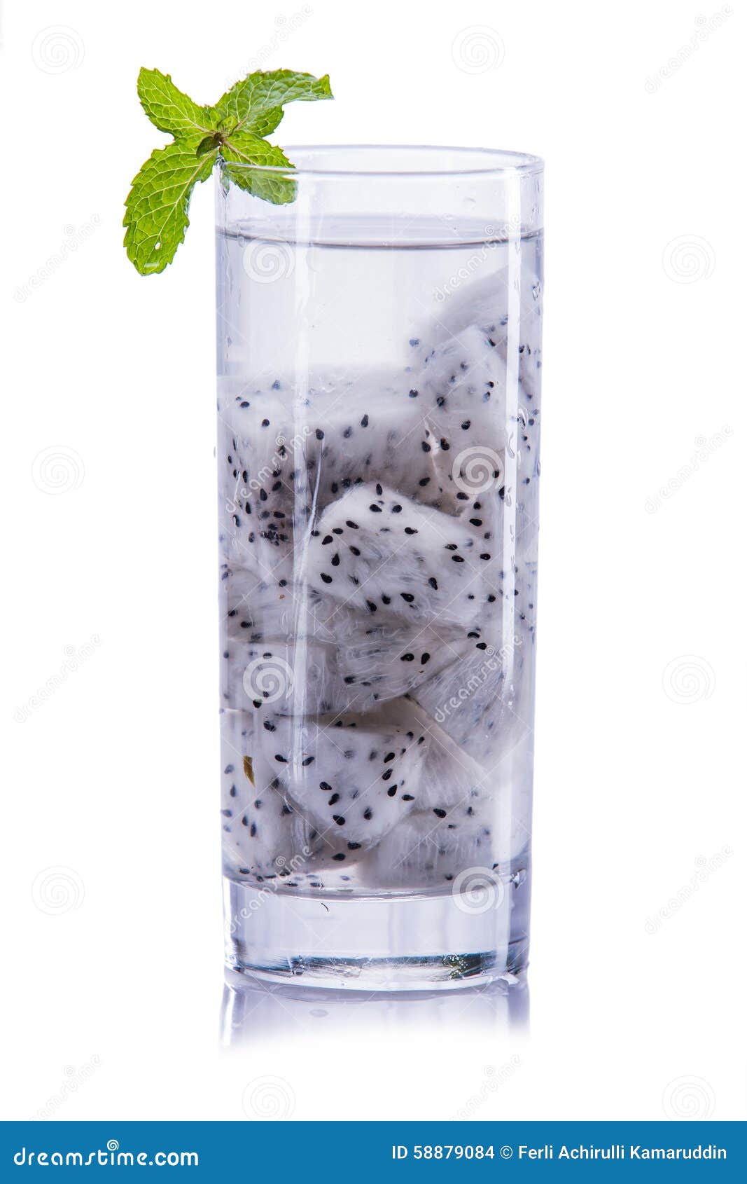 Infused water dragon fruit stock photo. Image of refreshment 58879084