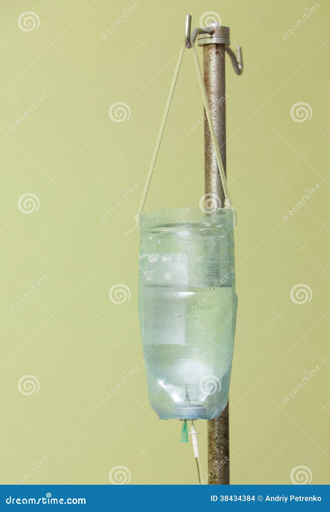 Infusion Bottle with Saline Solution Stock Photo Image of medical