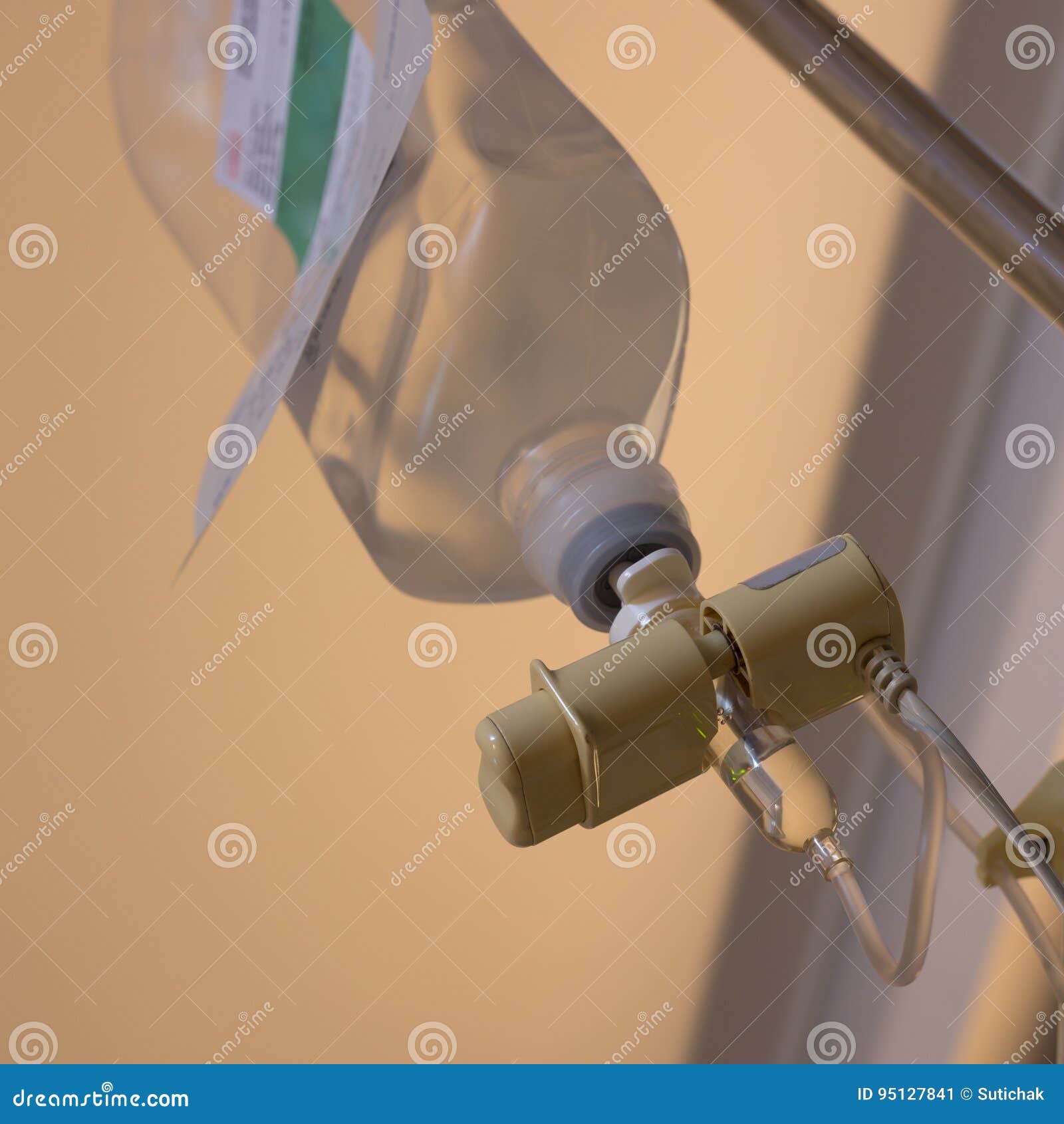 Infusion IV Drip Saline Solution Bottle Stock Image Image of drug