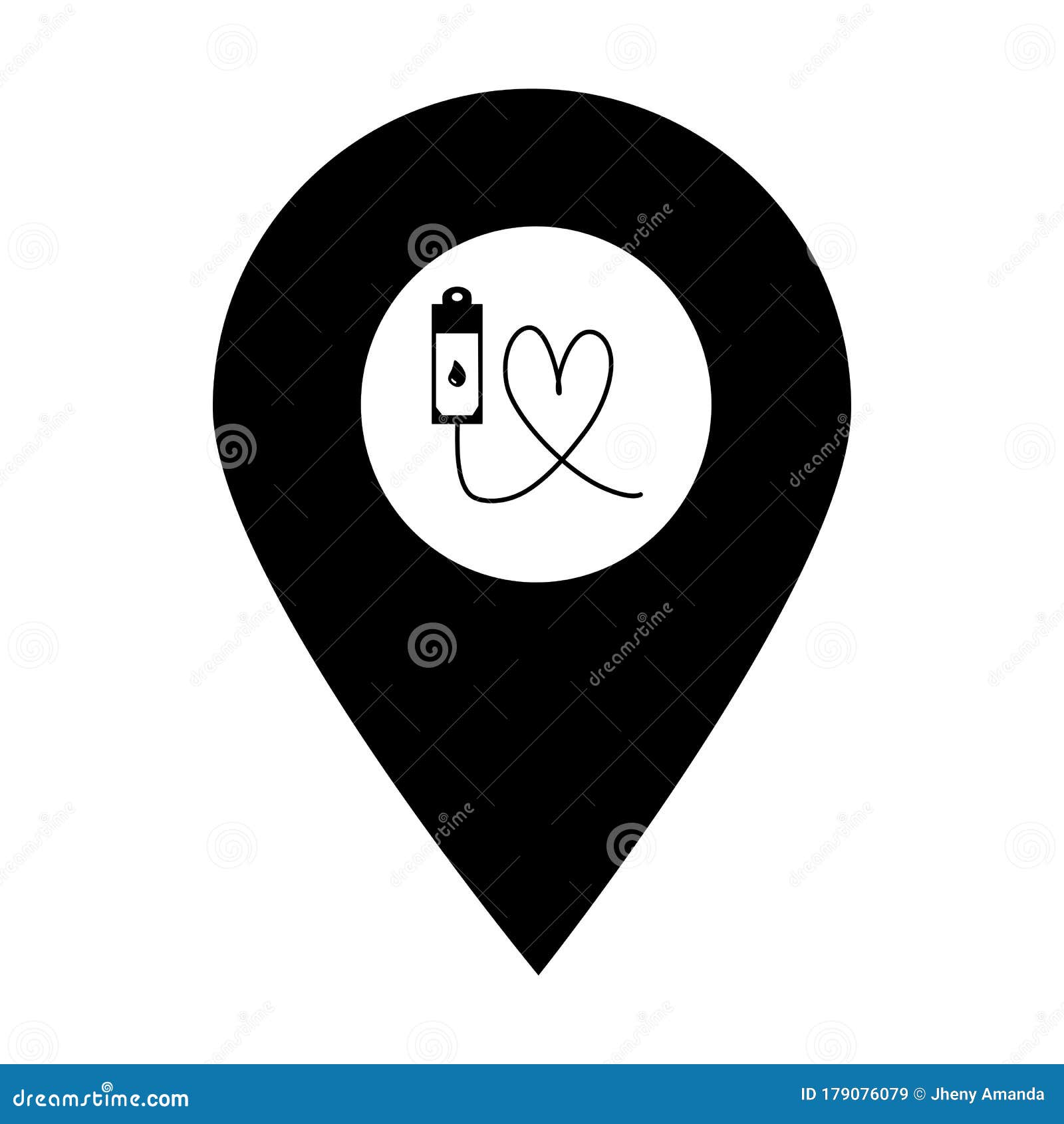infusion location map pin icon.  of map point for mobile concept and web apps. icon for website  and development, app