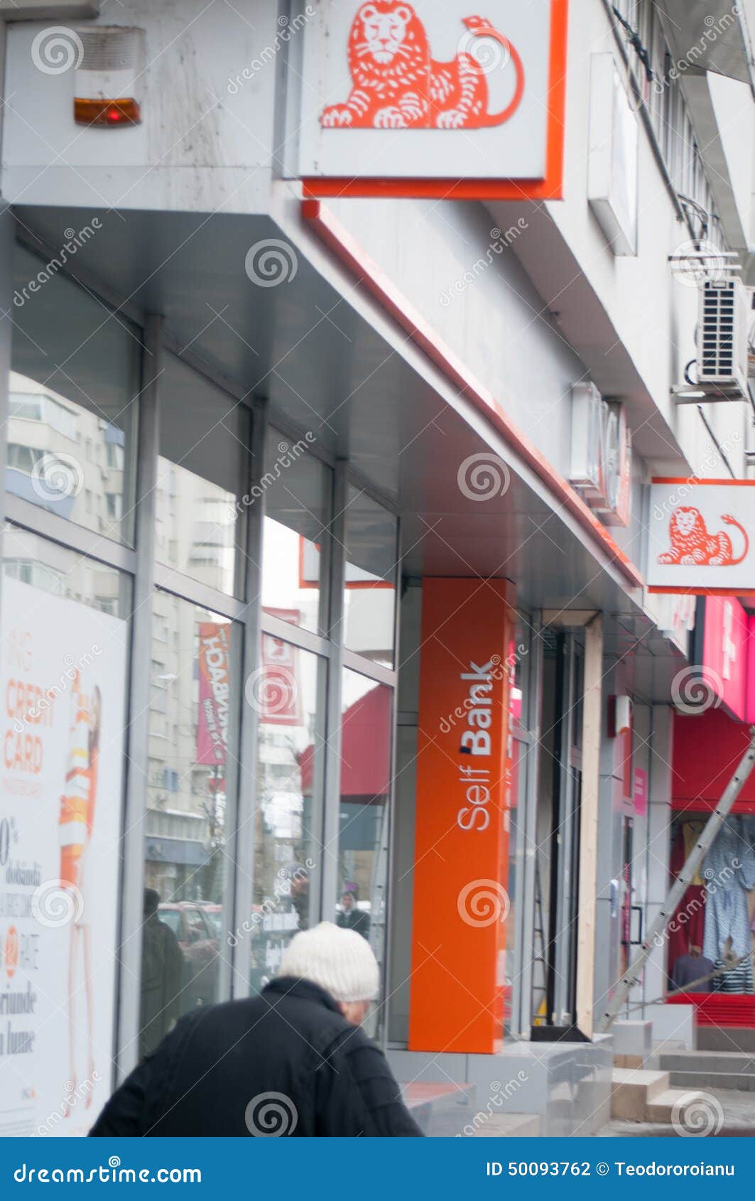 Ing bank branch editorial photography. Image of architecture 50093762