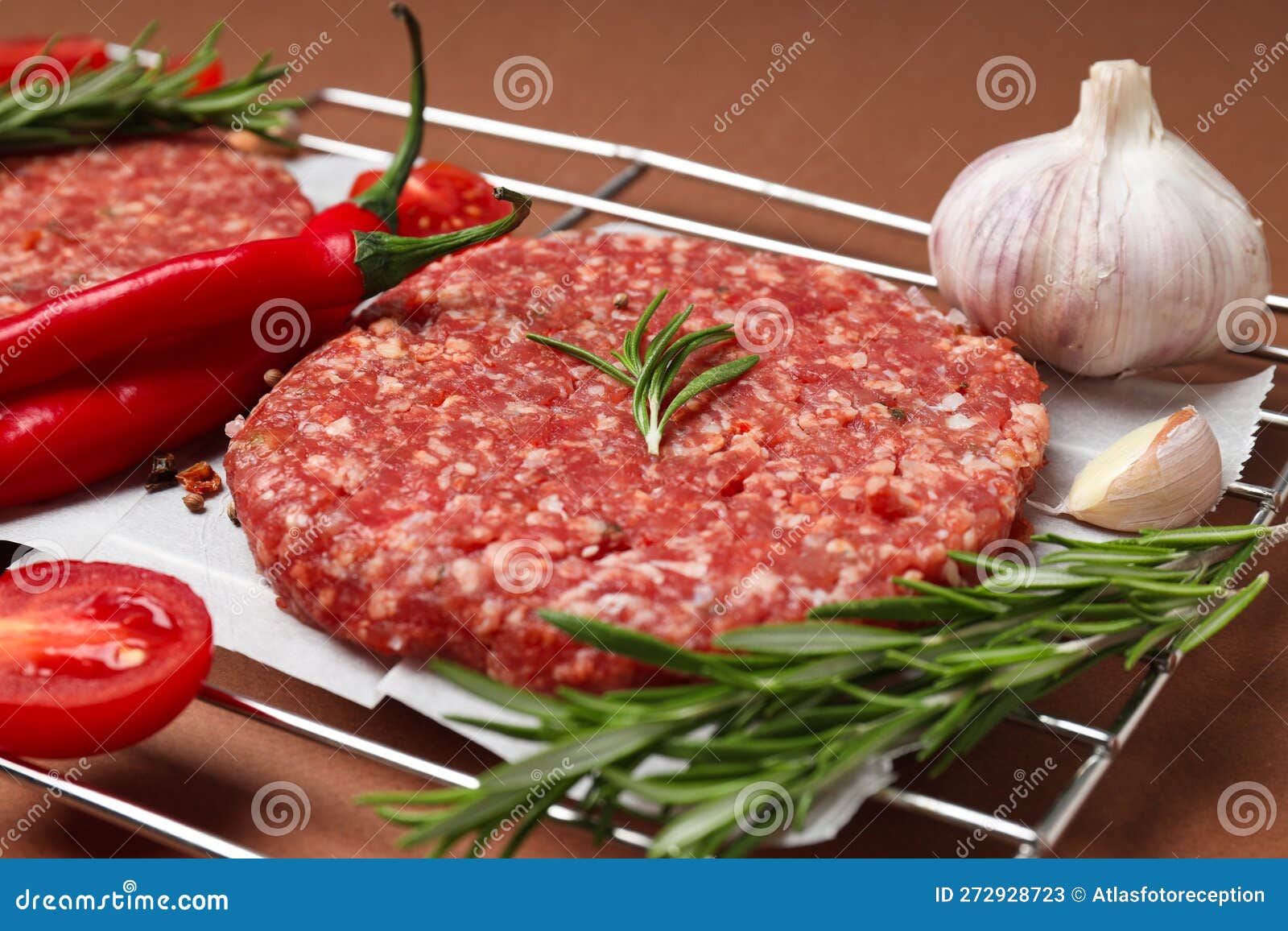 Ingredient for Cooking Grilled Meat Ground Meat Stock Image Image
