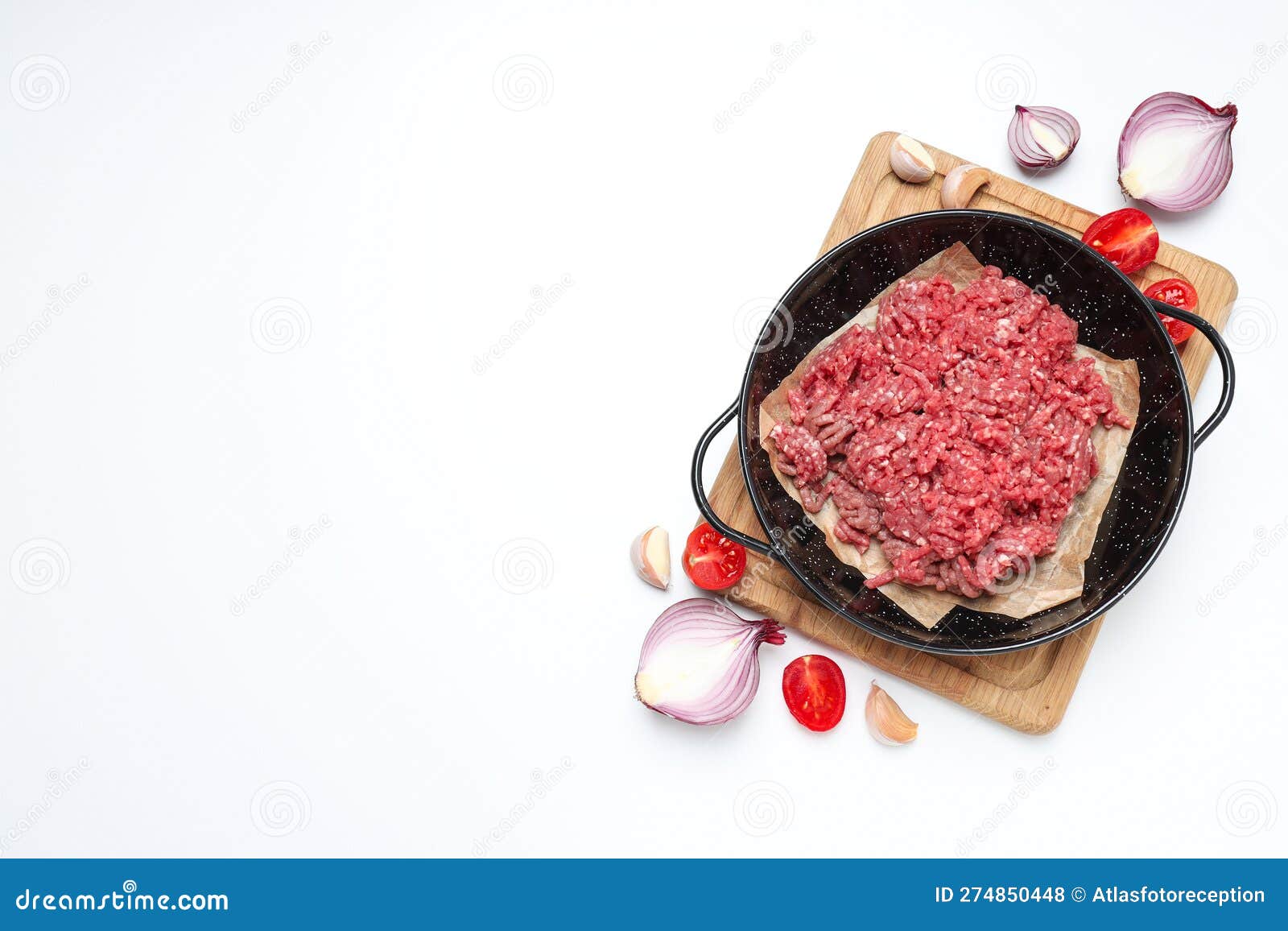 Ingredient for Cooking Grilled Meat Ground Meat Stock Photo Image