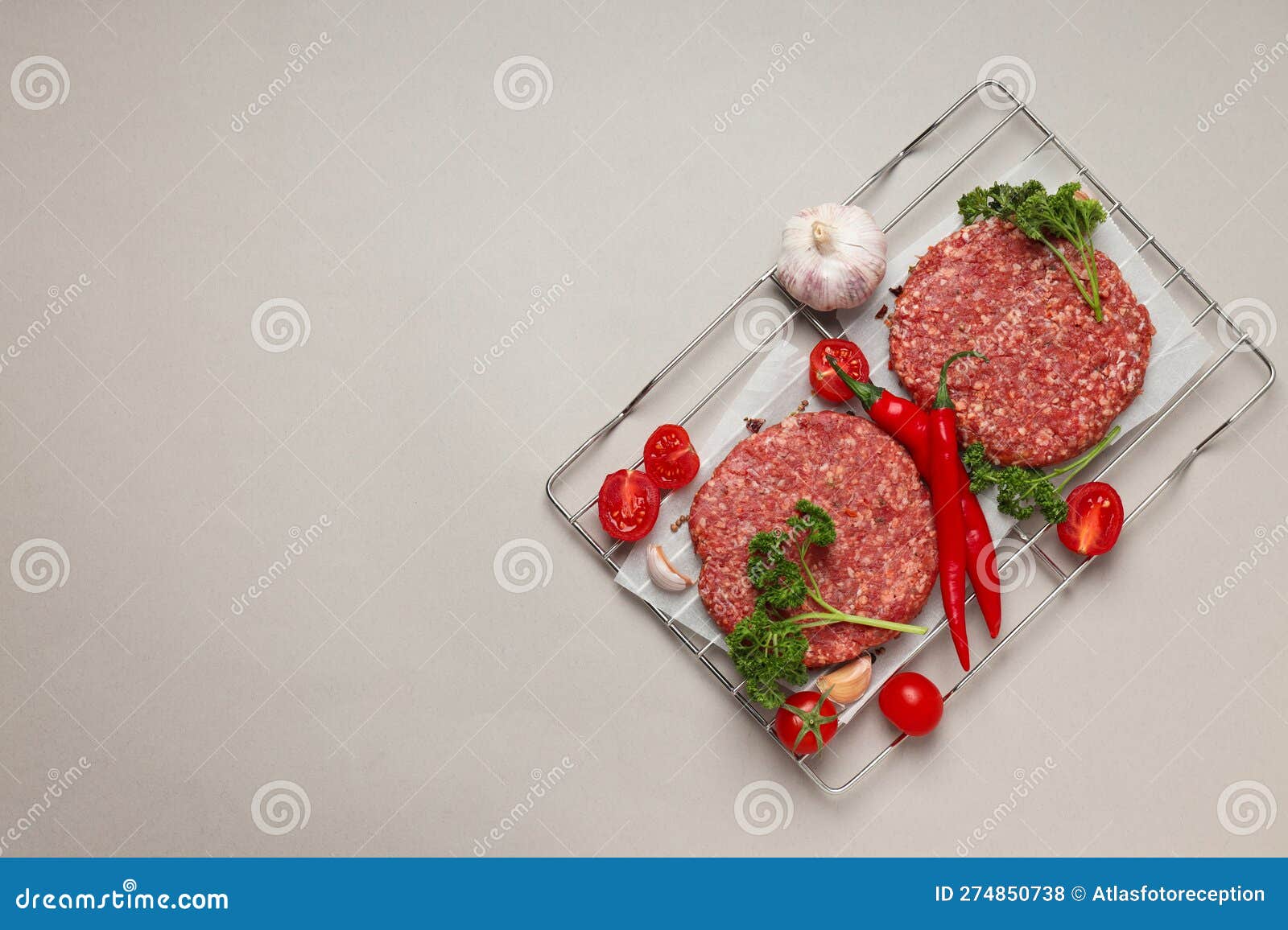 Ingredient for Cooking Grilled Meat Ground Meat Stock Photo Image