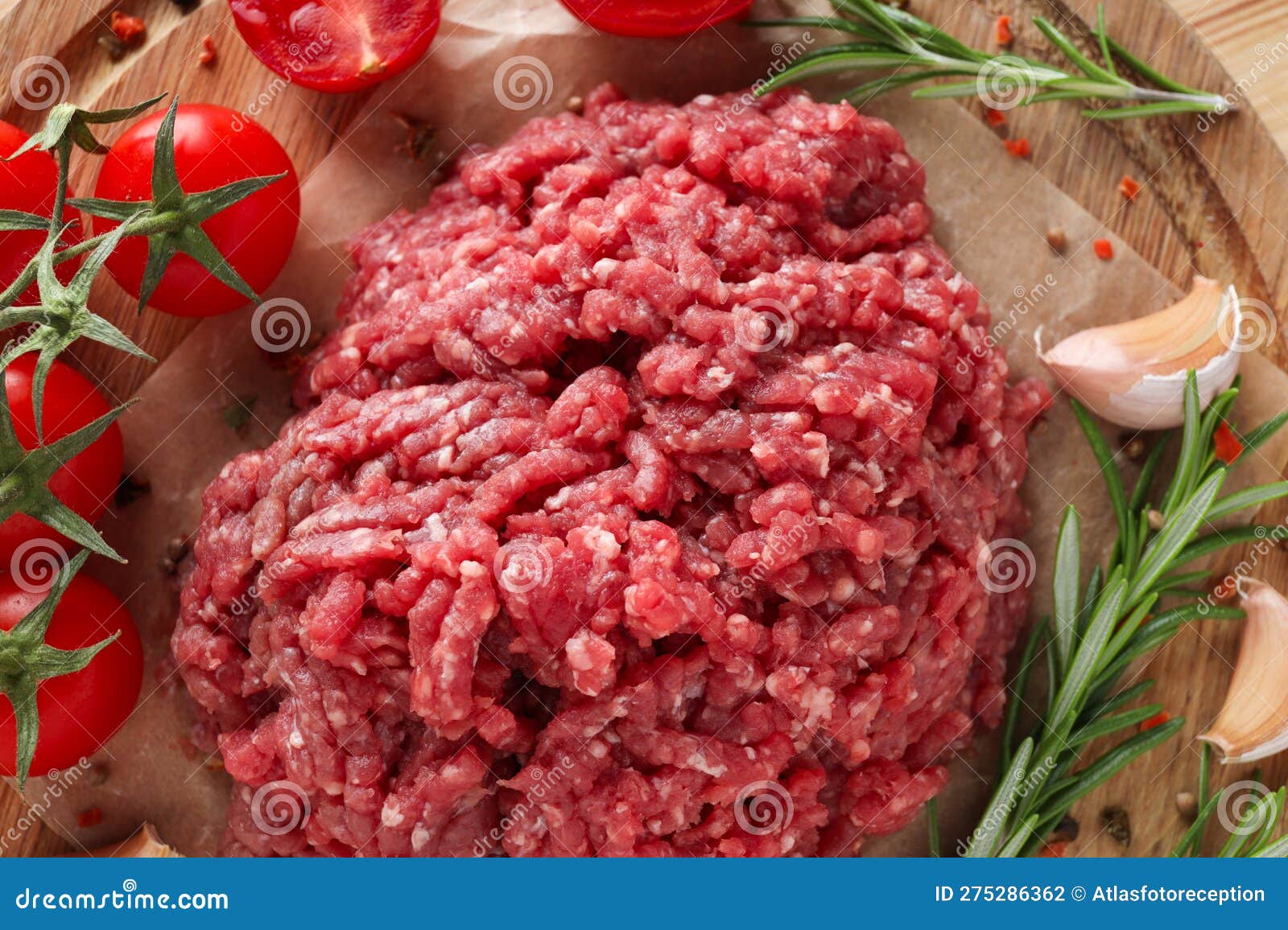 Ingredient for Cooking Grilled Meat Ground Meat Stock Photo Image