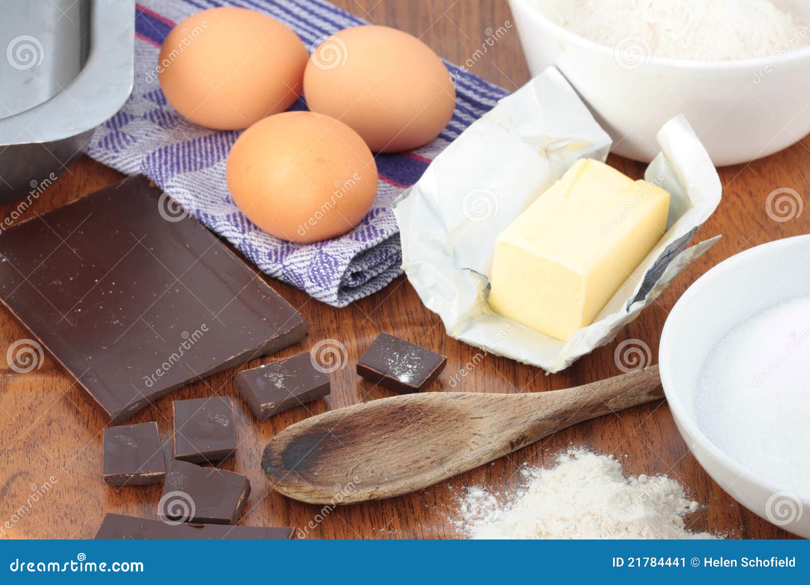 Ingredients for Baking Chocolate Brownies Stock Image Image of baker