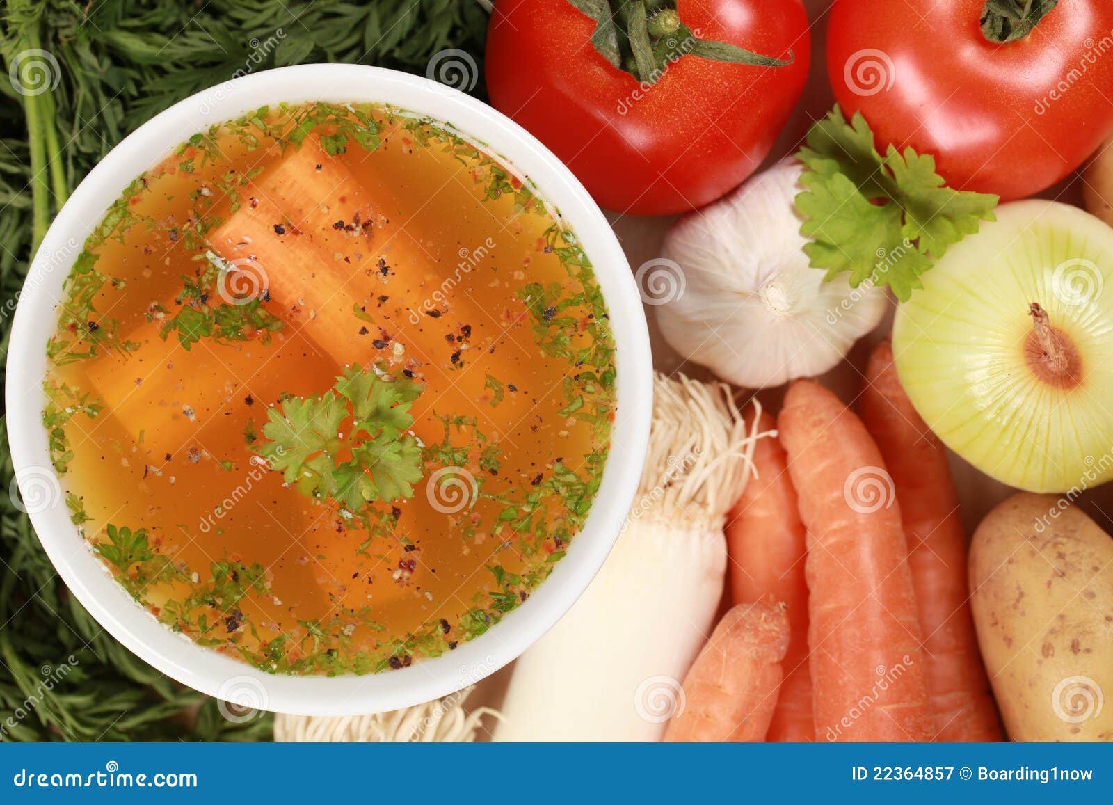 Ingredients for a broth stock image. Image of carrot 22364857