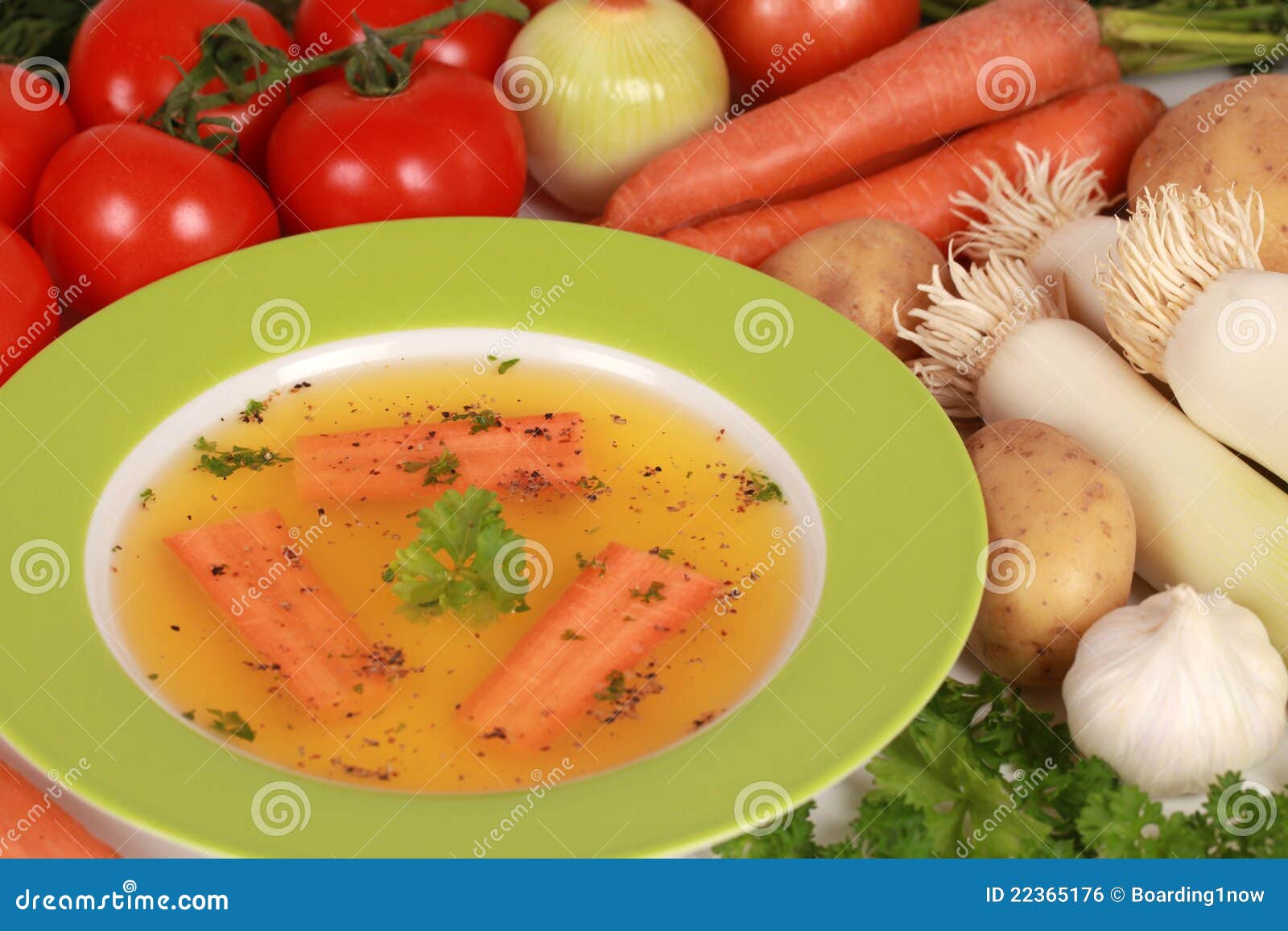 Ingredients for a broth stock photo. Image of lunch, carrots 22365176