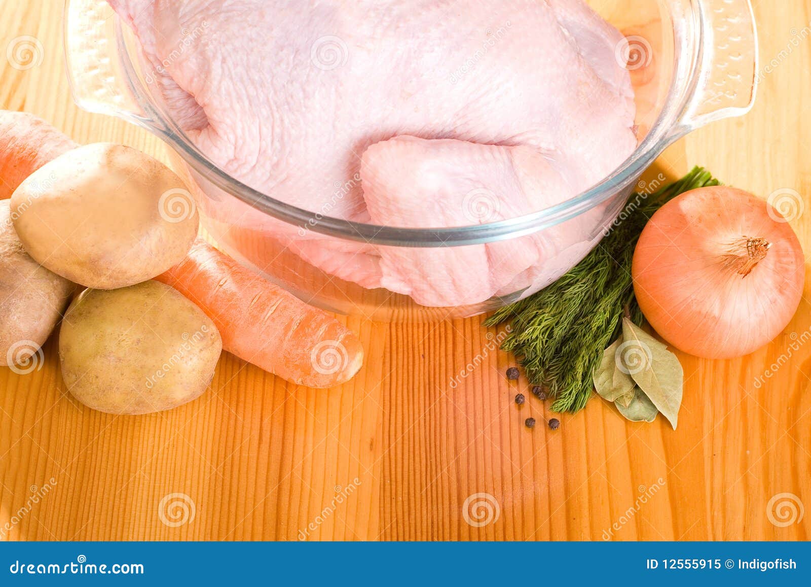 Ingredients for Chicken Soup Stock Image Image of isolated, food