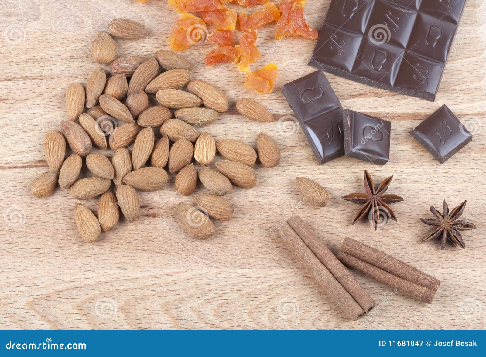 Ingredients for Christmas Cookies Stock Image - Image of cooking, food