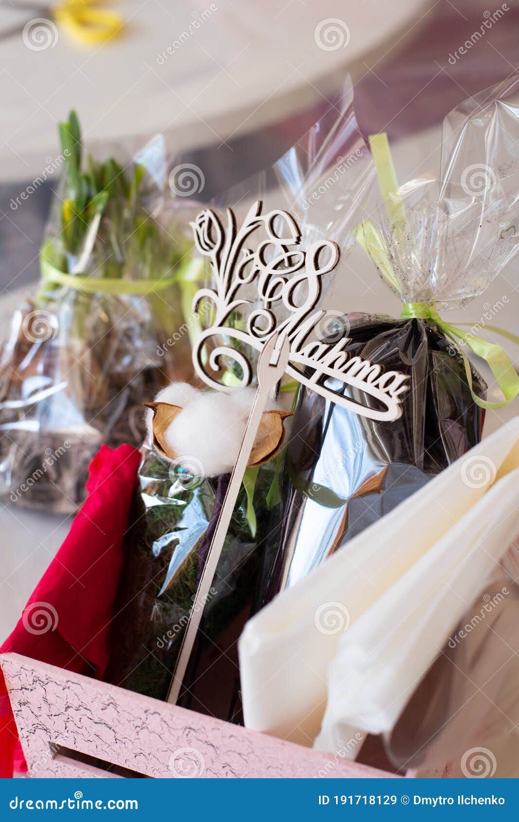 Ingredients for Creating Flower Arrangements Stock Image Image of