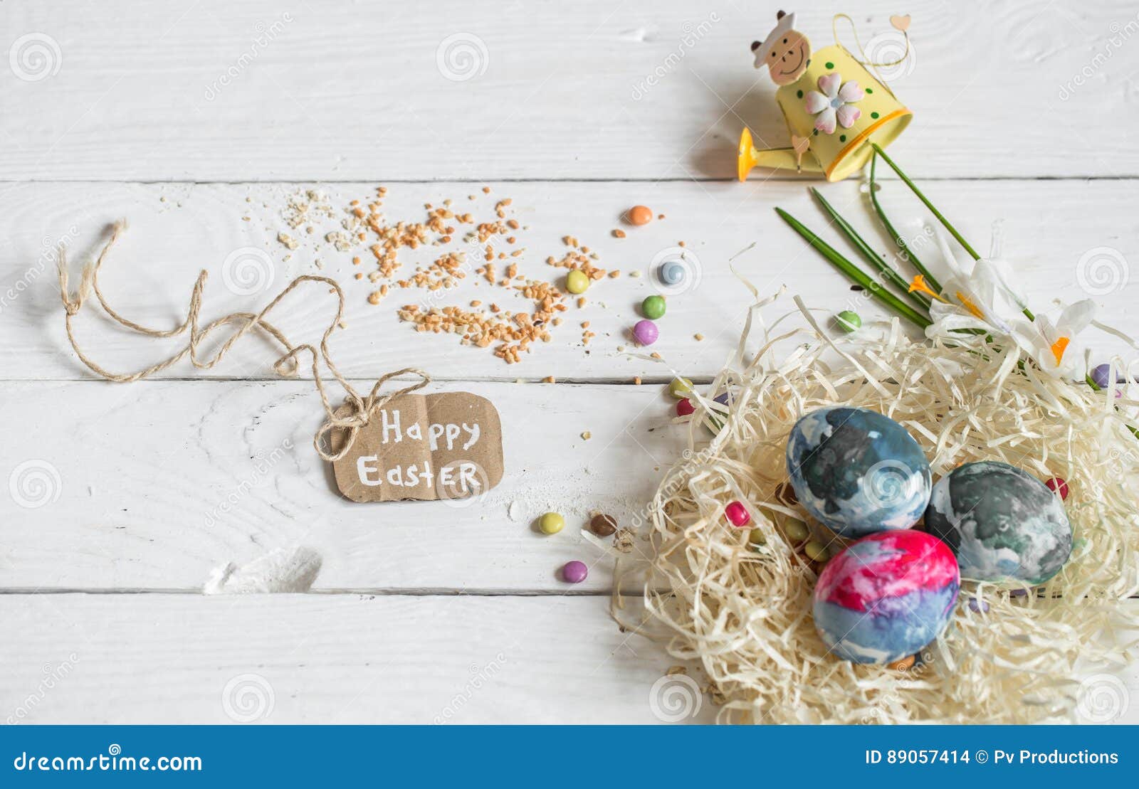 Ingredients Easter and Chocolate Eggs Stock Photo Image of home, food