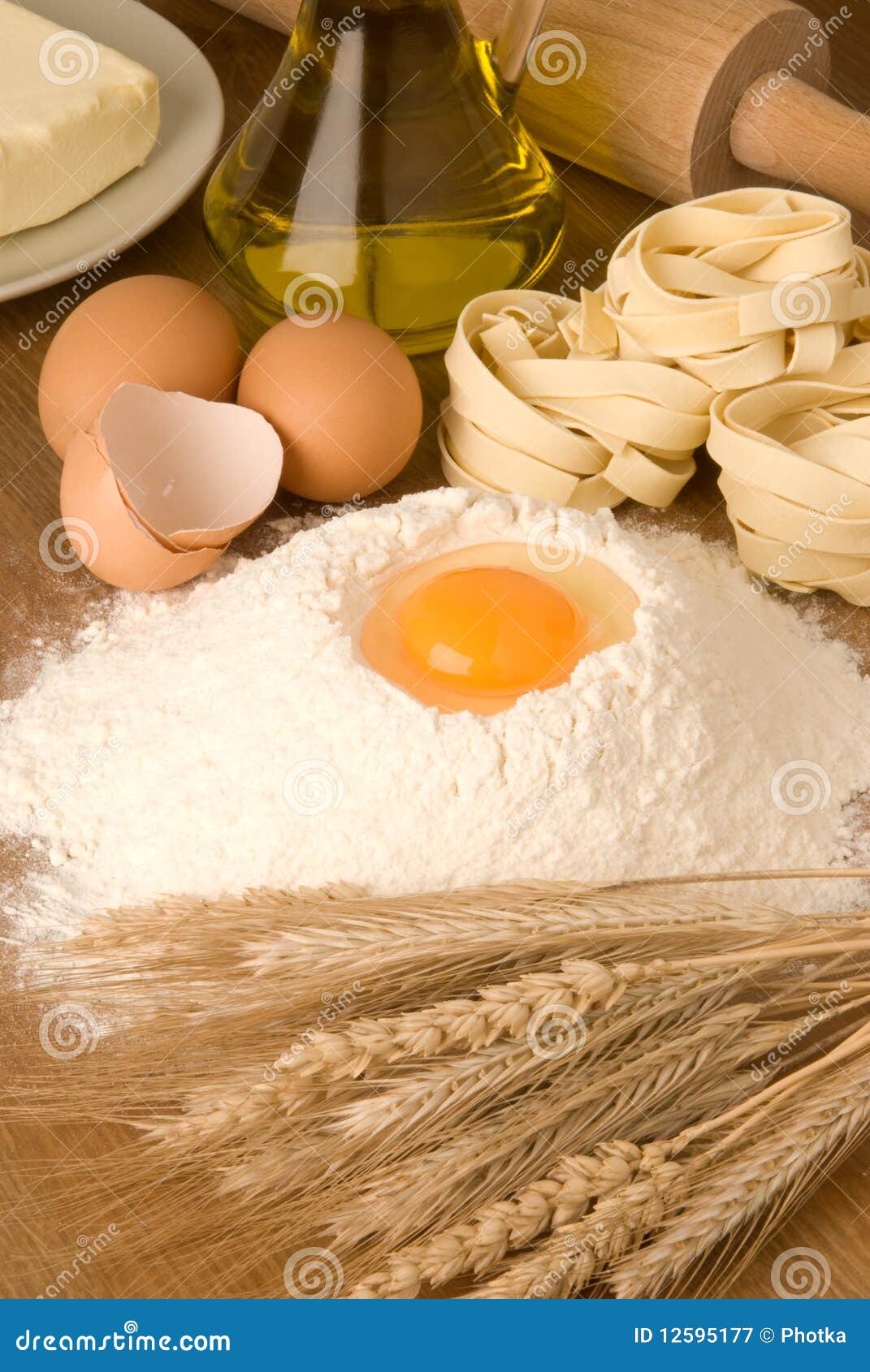 Ingredients for Fresh Pasta Stock Image Image of vertical, pasta