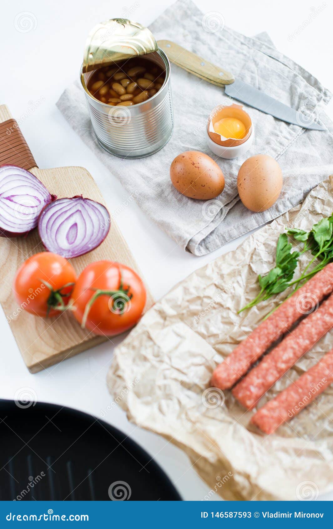 Ingredients For A Healthy Organic Breakfast  Stock Image 