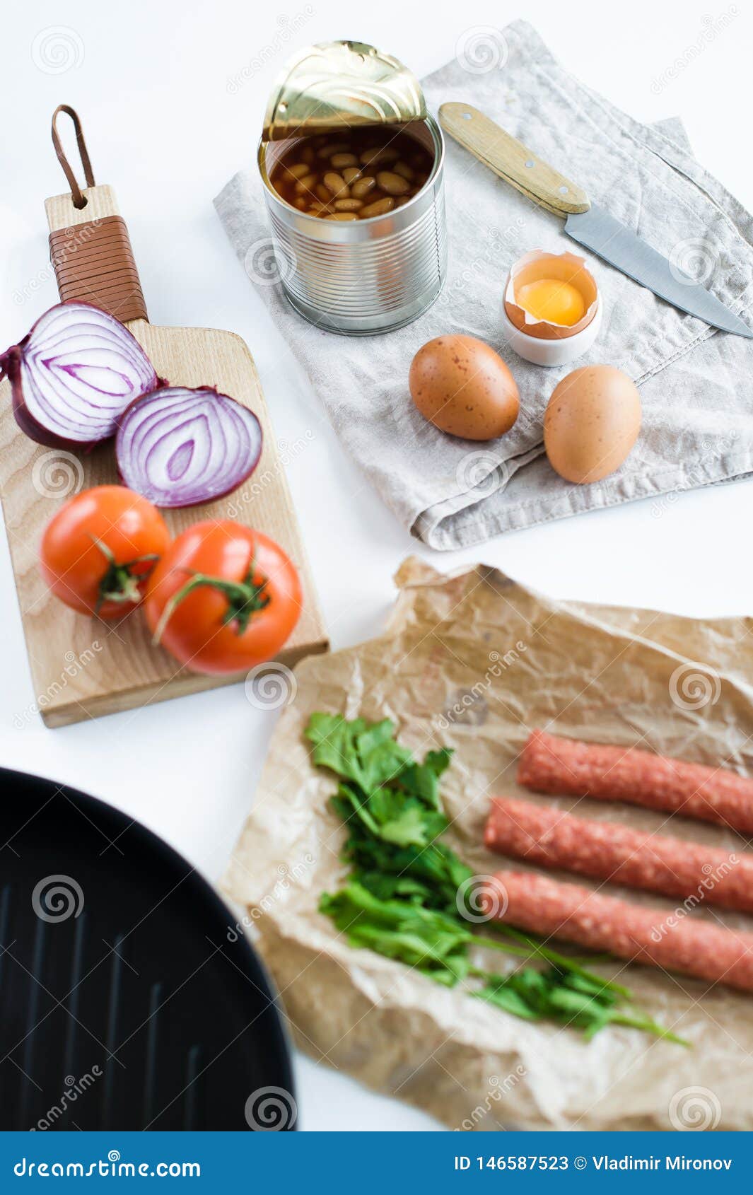 Ingredients For A Healthy Organic Breakfast  Stock Image 