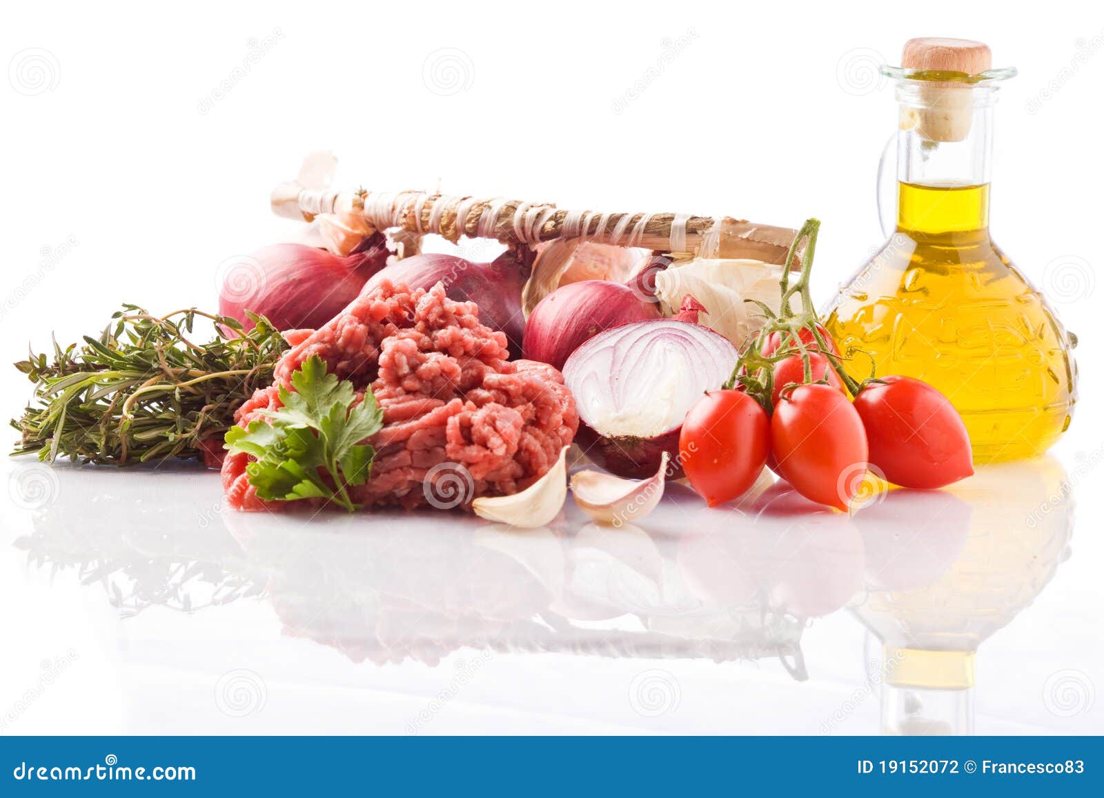 Ingredients for Italian Tomato Sauce Stock Photo Image of meat, garlic 19152072