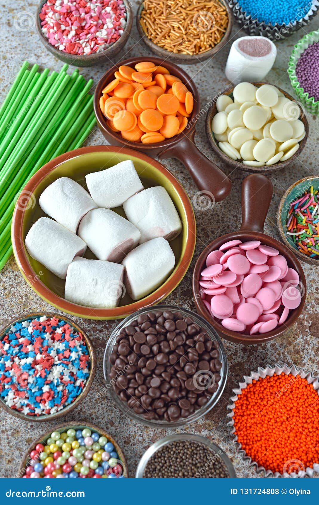 Ingredients for Making Candy Stock Photo Image of colorful, sugar
