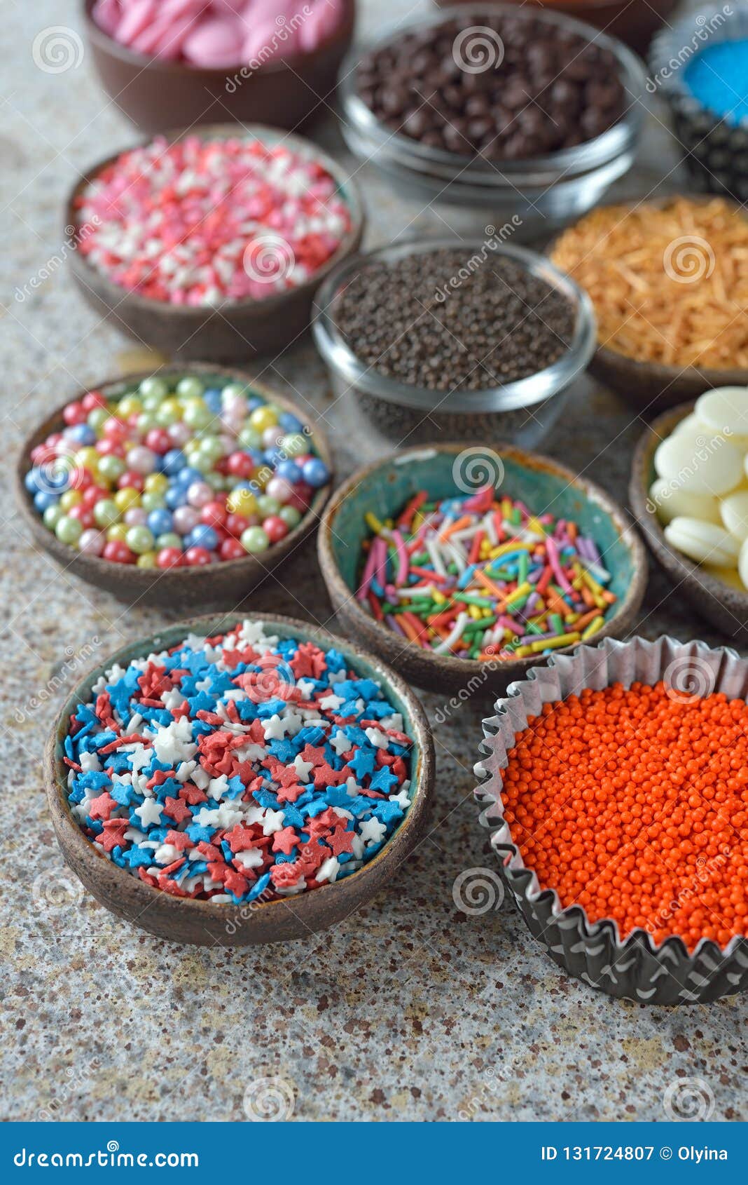 Ingredients for Making Candy Stock Image Image of pastry, colored