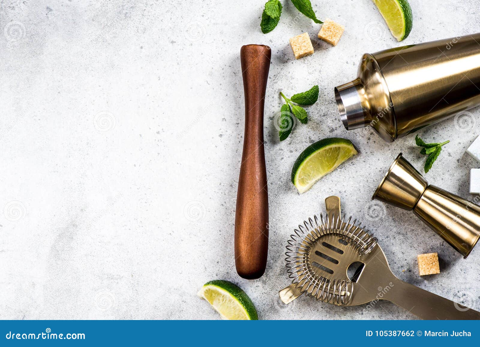 Ingredients for Making Drinks and Cocktails Stock Photo Image of beverage, mixed 105387662