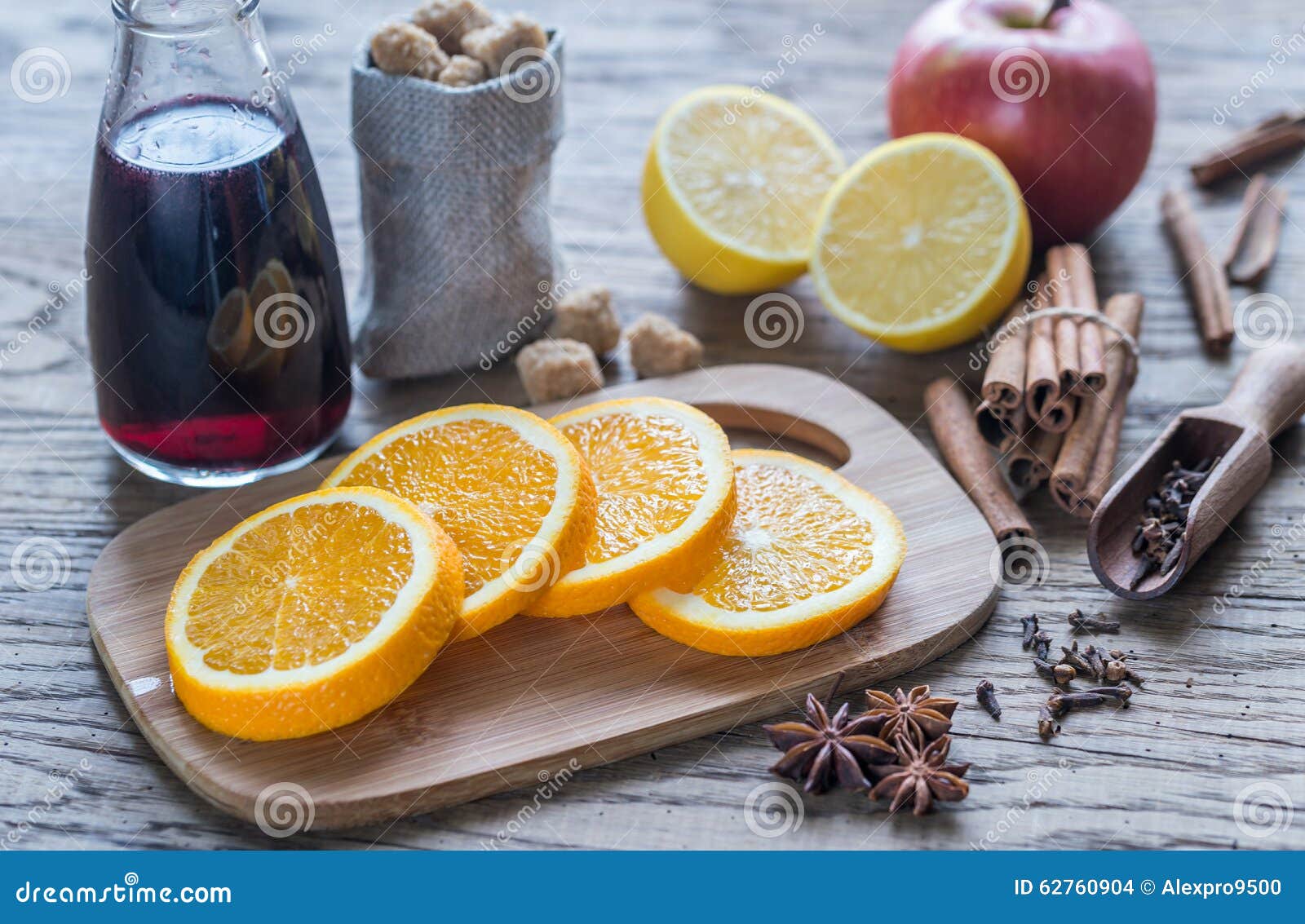 Ingredients for Mulled Wine Stock Photo Image of merry, decoration