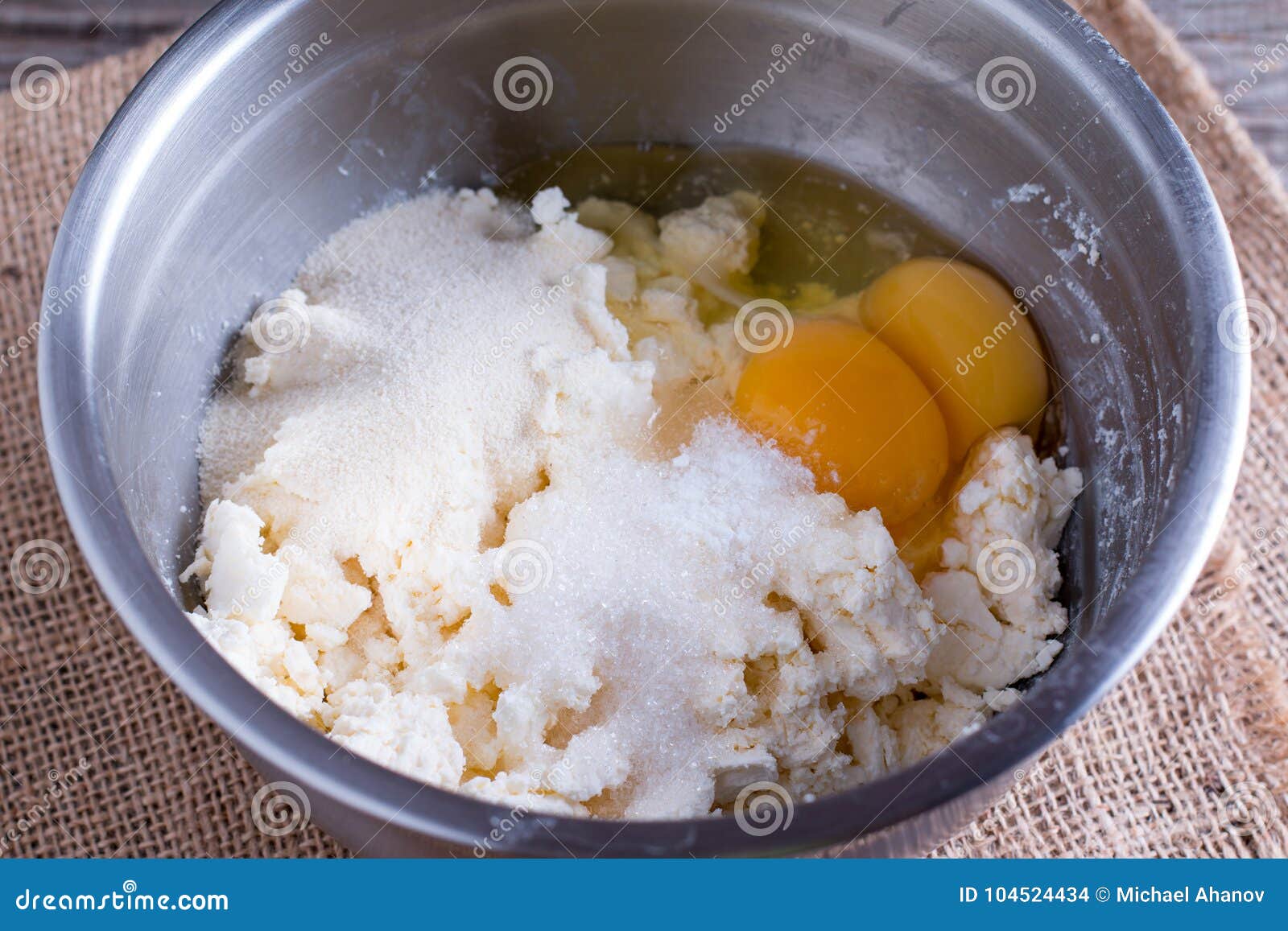 Ingredients For The Preparation Of Cottage Cheese Cottage Cheese
