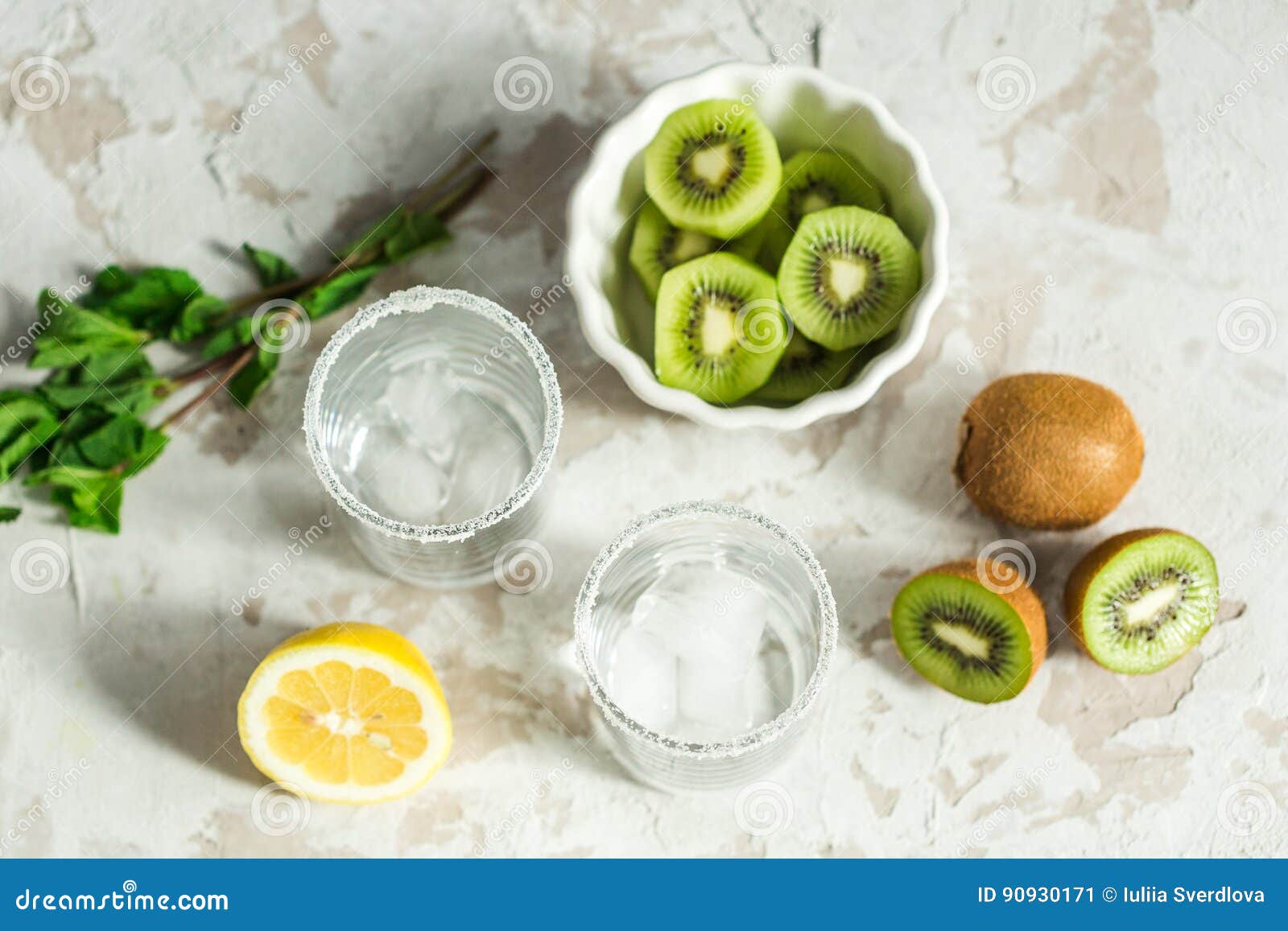 Ingredients for Smoothies from Kiwi Stock Image Image of ingredients
