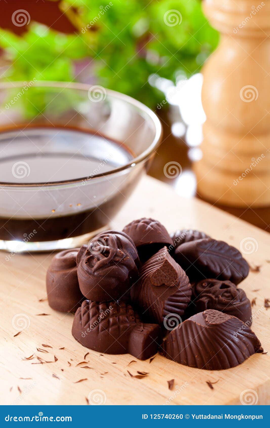 Chocolate with Ingredients stock photo. Image of dark 125740260