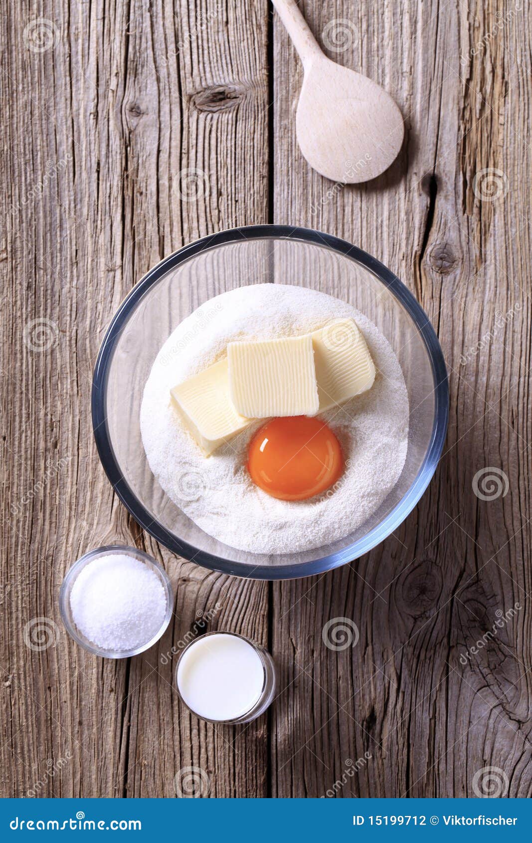 Ingredients To Prepare Savory Pastry Stock Photo Image of spoon