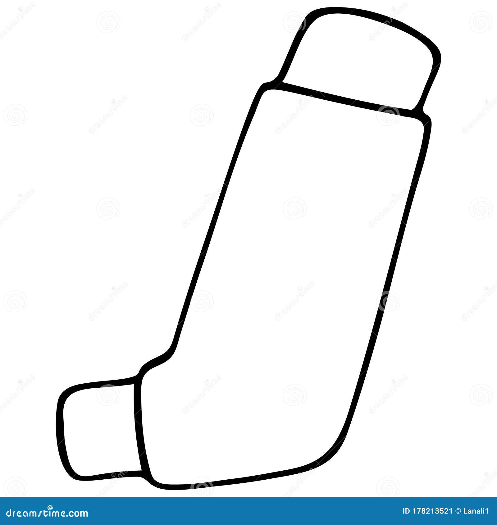 Inhaler. the Device is Used for Bronchial Asthma. Medicine for Spasm of