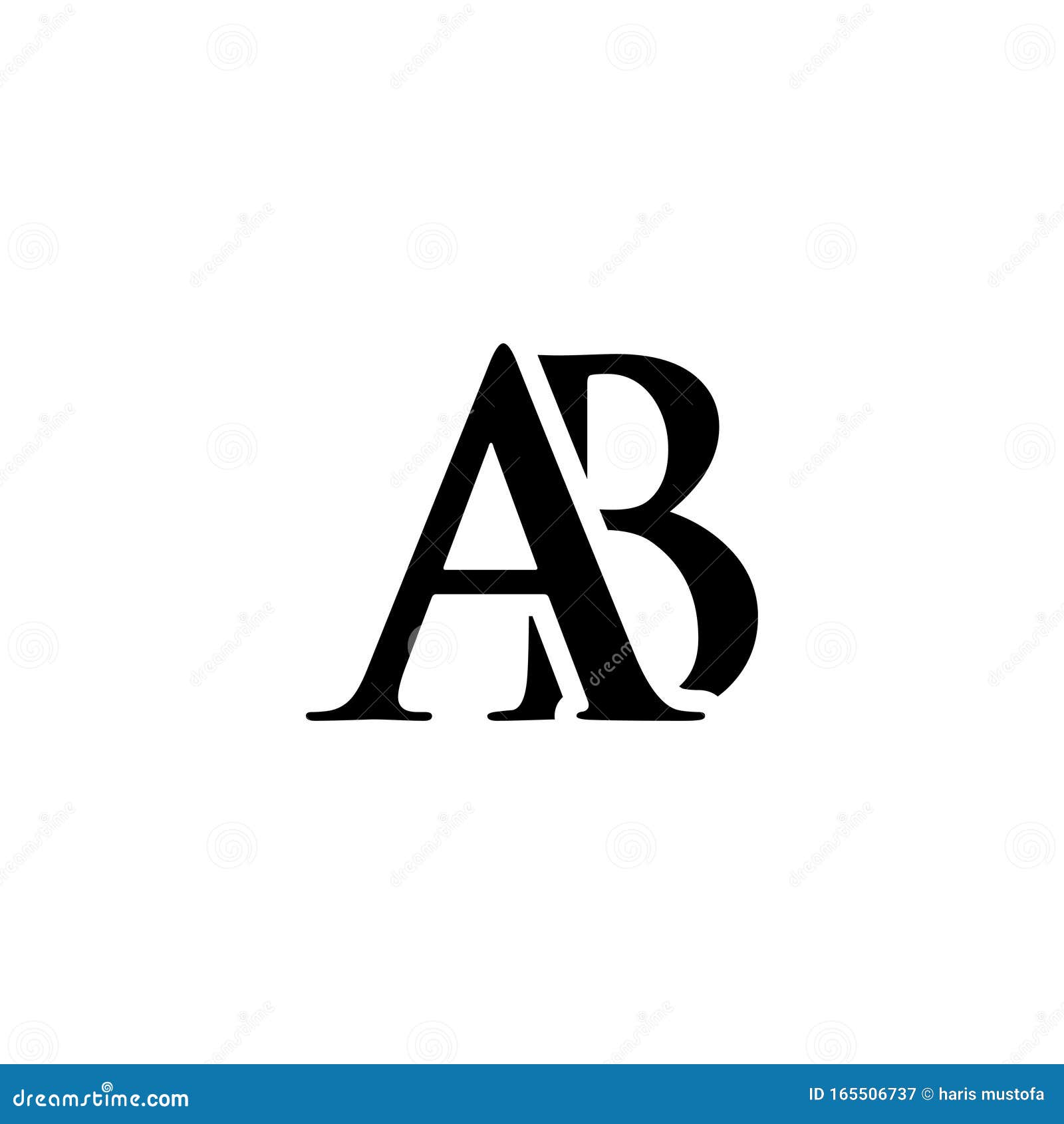 initial-ab-alphabet-logo-design-template-vector-stock-vector