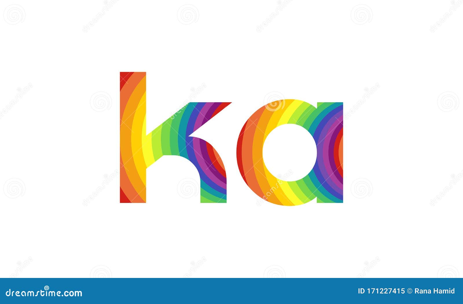 Initial ALphabet KA Logo Design Vector Template. Abstract Letter KA ...