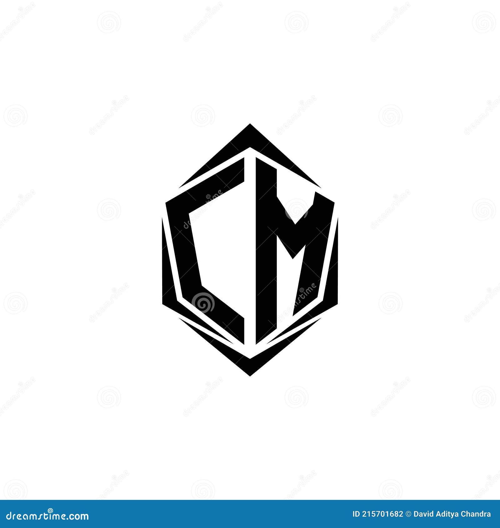 Initial CM Logo Design, Initial CM Logo Design with Shield Style, Logo ...