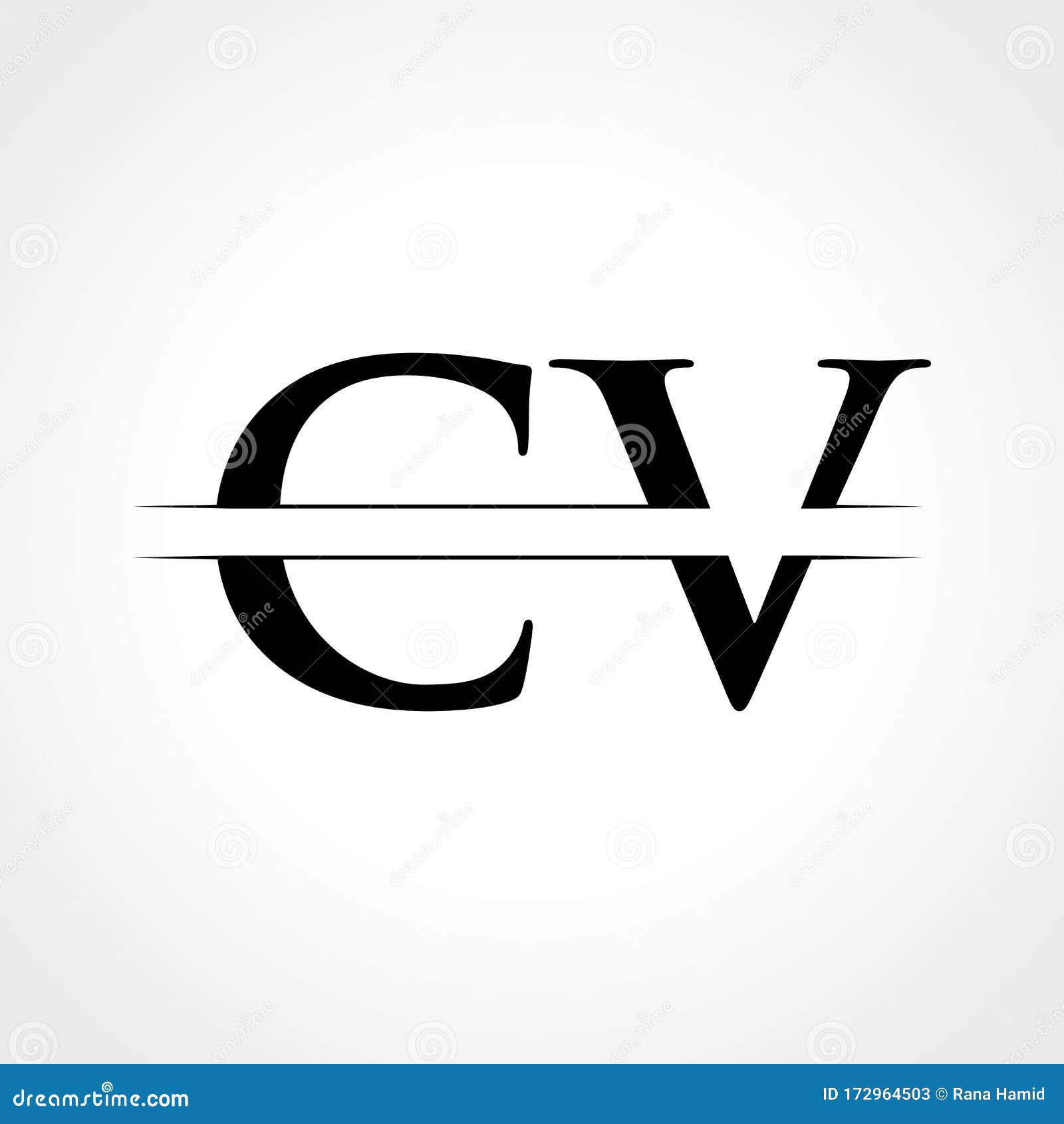 cv letter logo