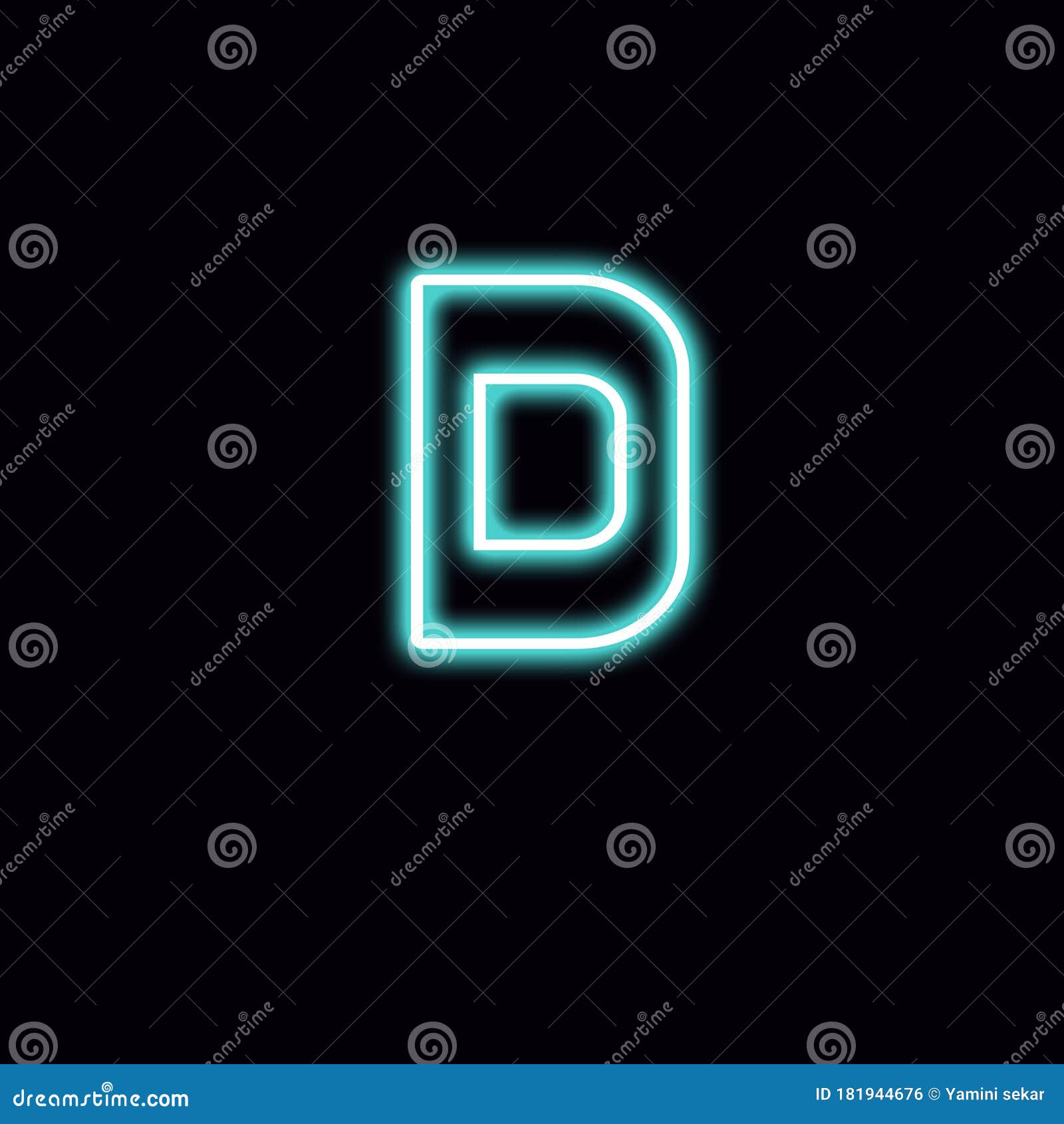 Initial D Logo Design, Initial D Logo Design with Neon Style, Logo for ...
