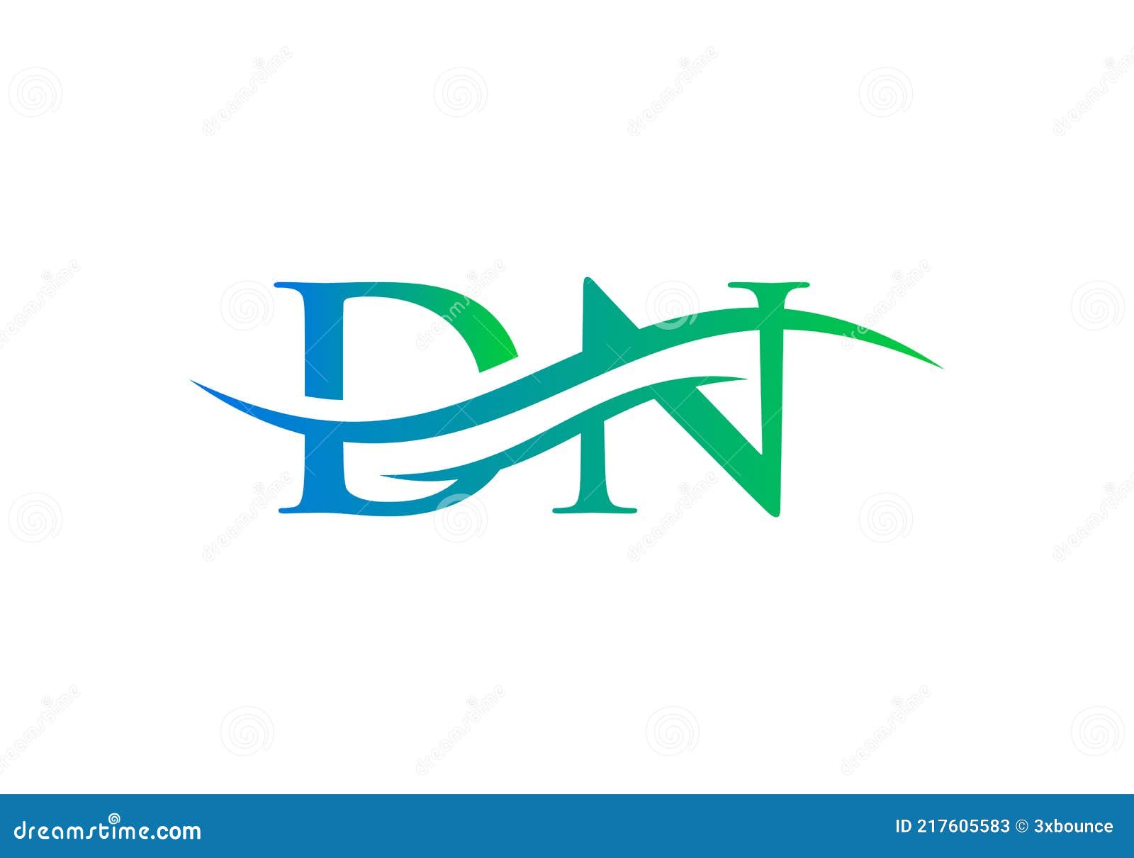 Letters DN Logo with black and white negative space design. Letters D and N  with geometric typography. 4932847 Vector Art at Vecteezy