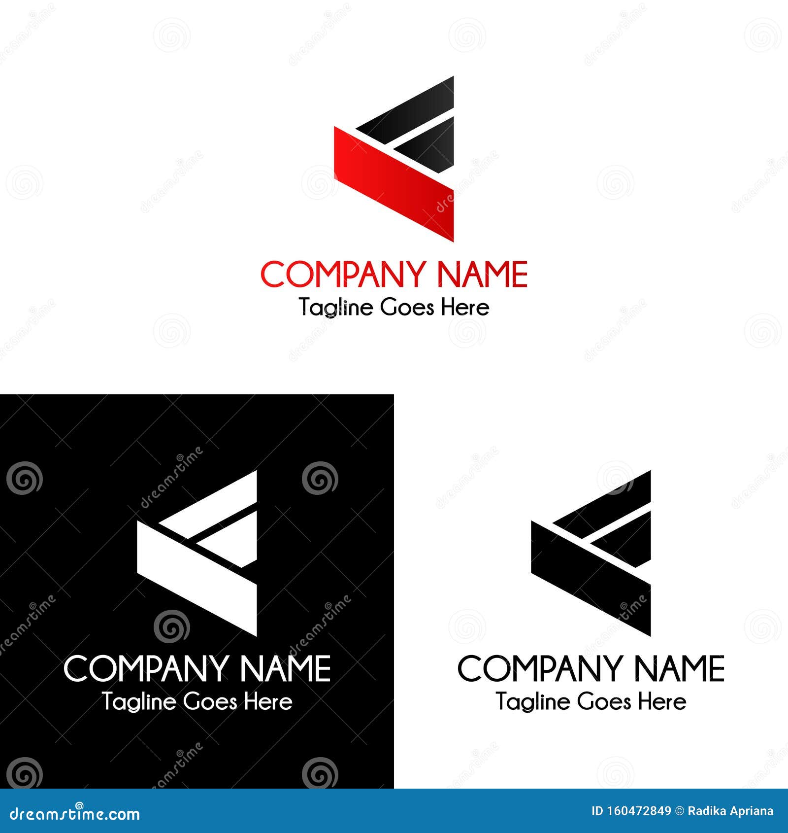 Initial F Logo Design with Black and White Background Stock Vector ...