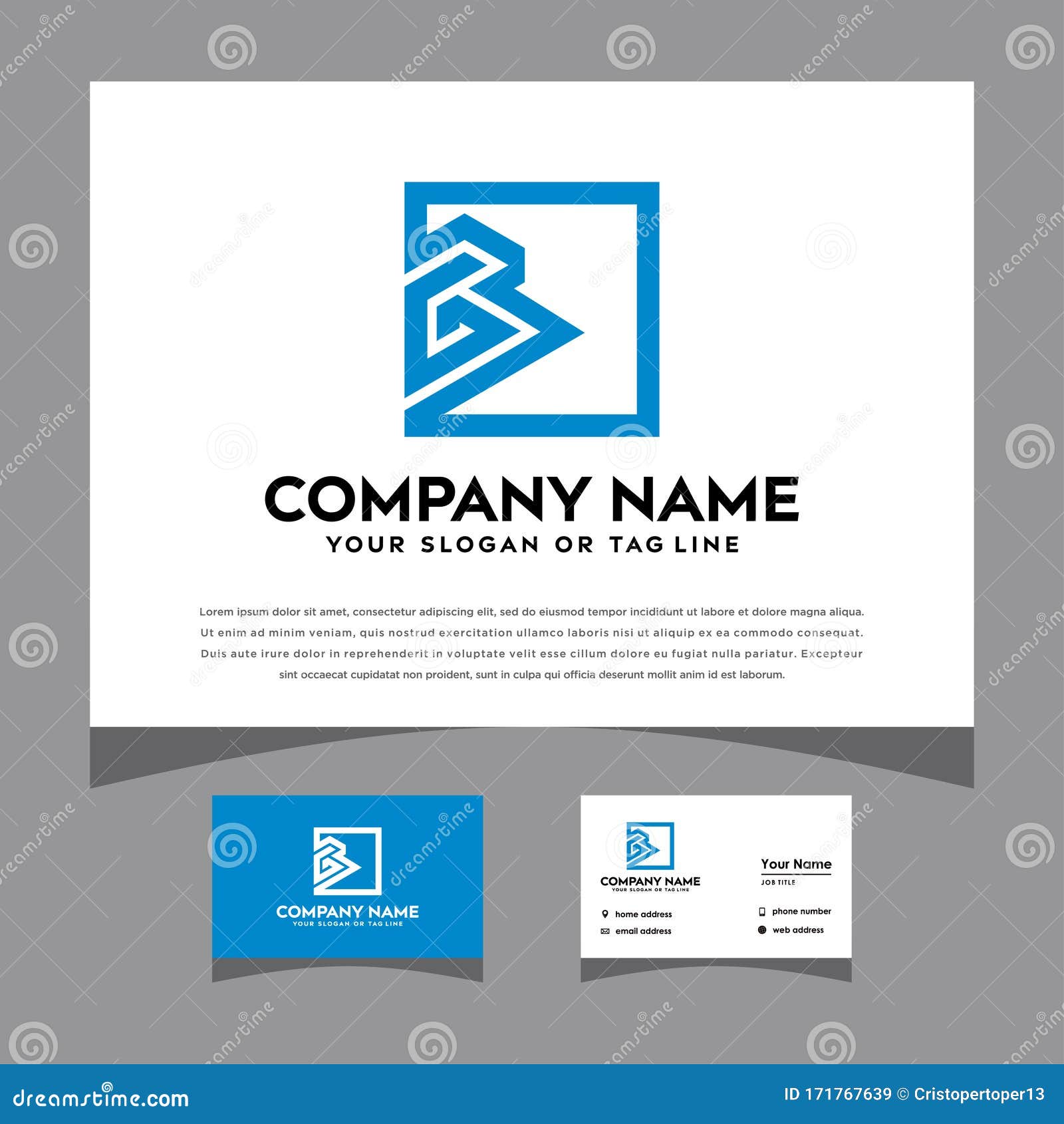 Initial GB Logo Design for Various Business Vector Stock Vector ...