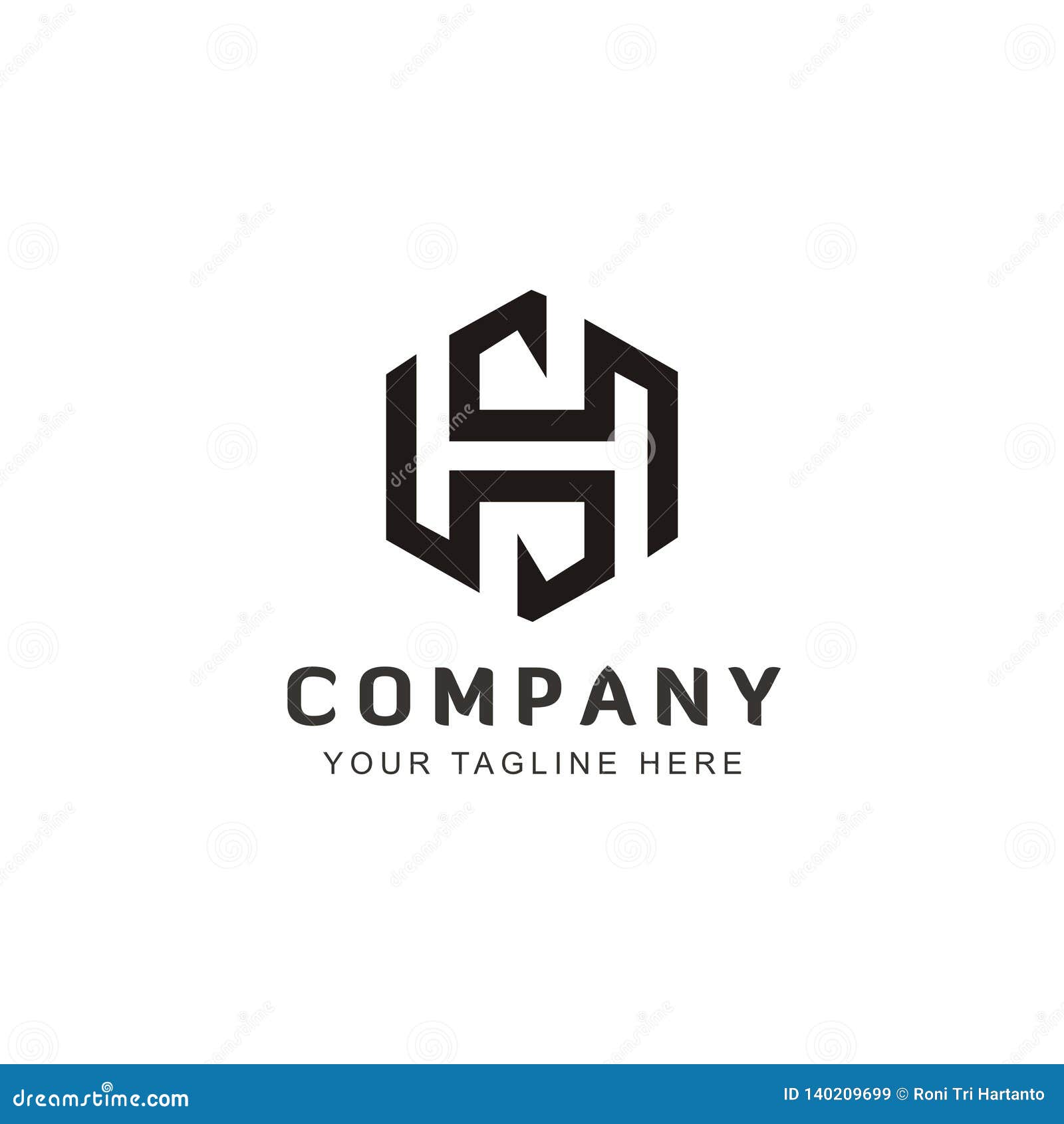 Initial HS Logo Design Inspiration Vecto Stock Vector ...