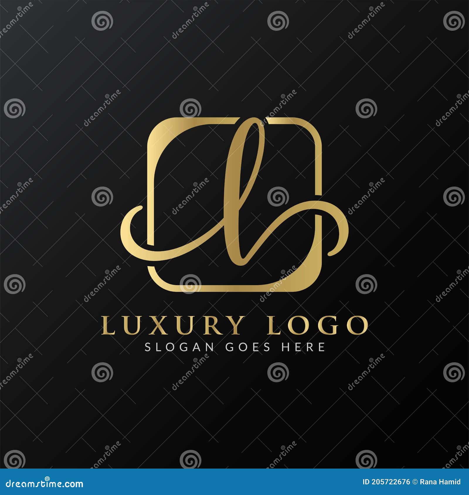 Initial Letter Logo Design Vector Template Luxury Letter Logo
