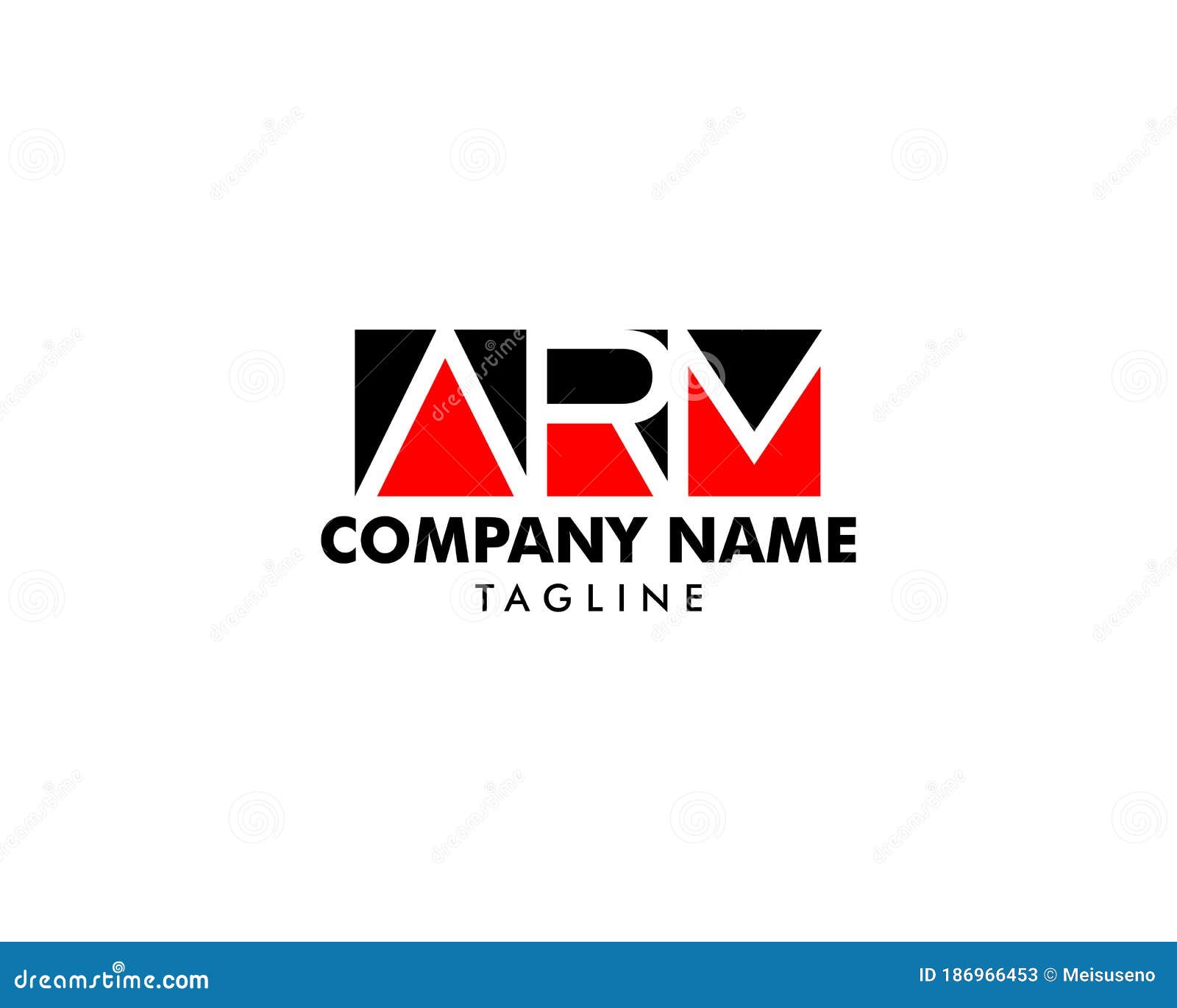 Initial Letter ARM Logo Template Design Stock Vector Illustration of