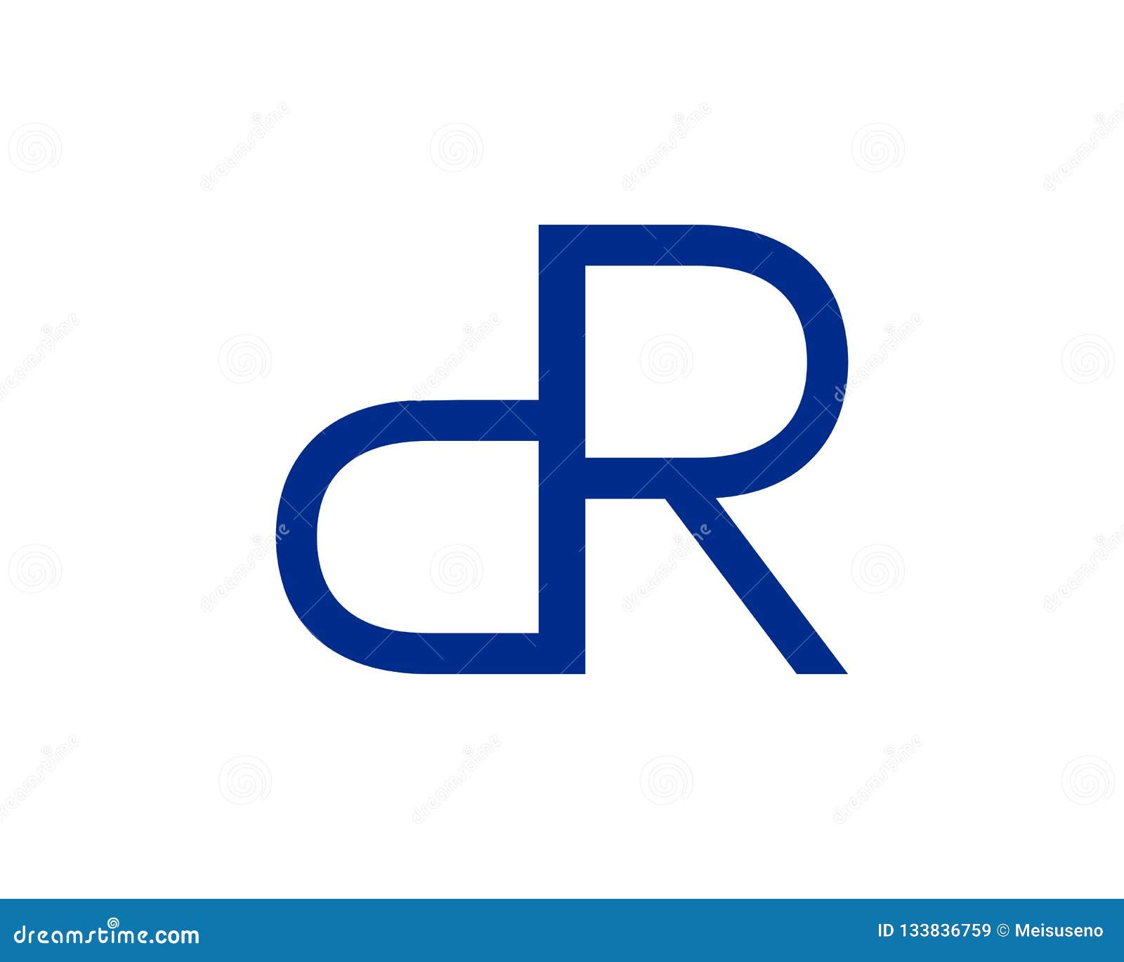 Initial Letter DR Logo Template Stock Vector - Illustration of graphic ...