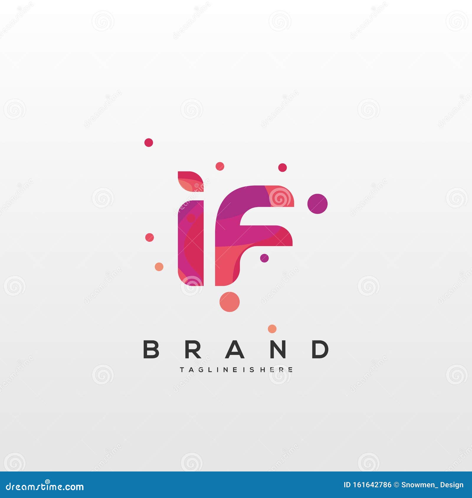 IF logo monogram emblem style with crown shape design template 4283817  Vector Art at Vecteezy