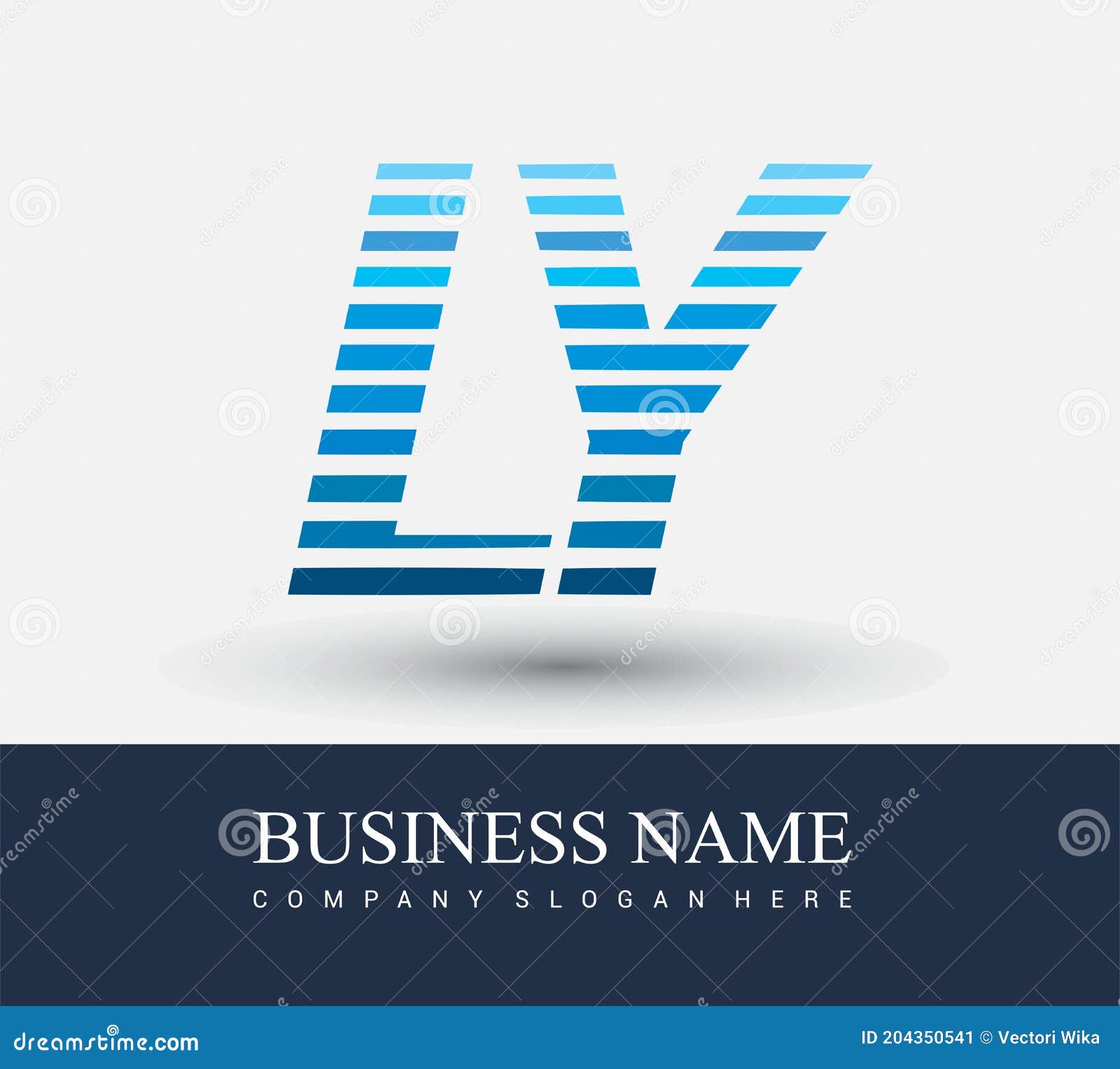 initial letter logo ly colored blue with striped compotition,  logo  template s for your business or company