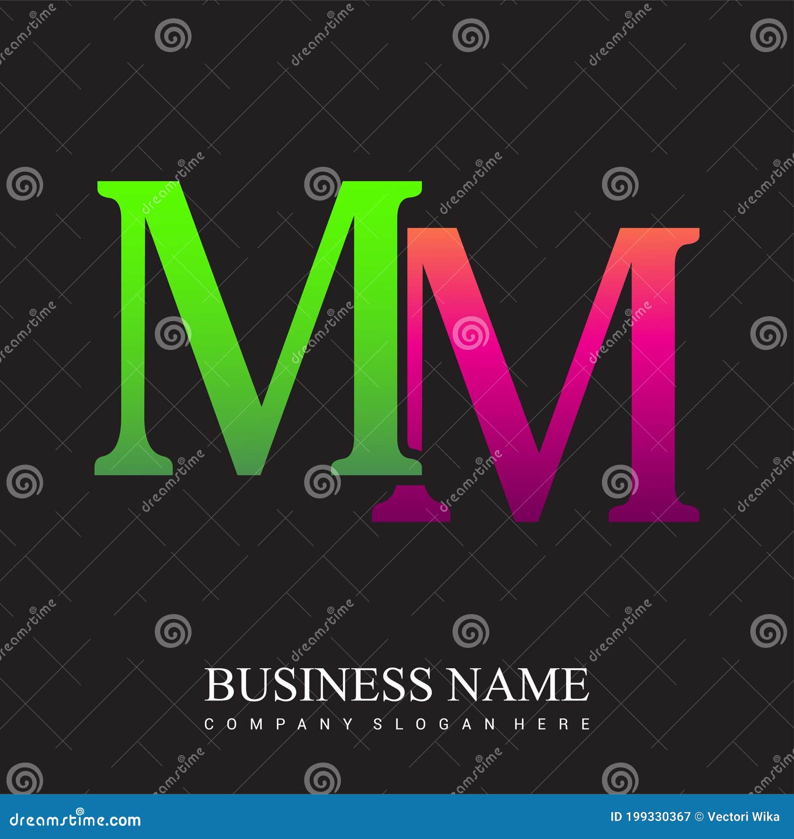 Letter MM Logo, creative mm m m signature logo for wedding