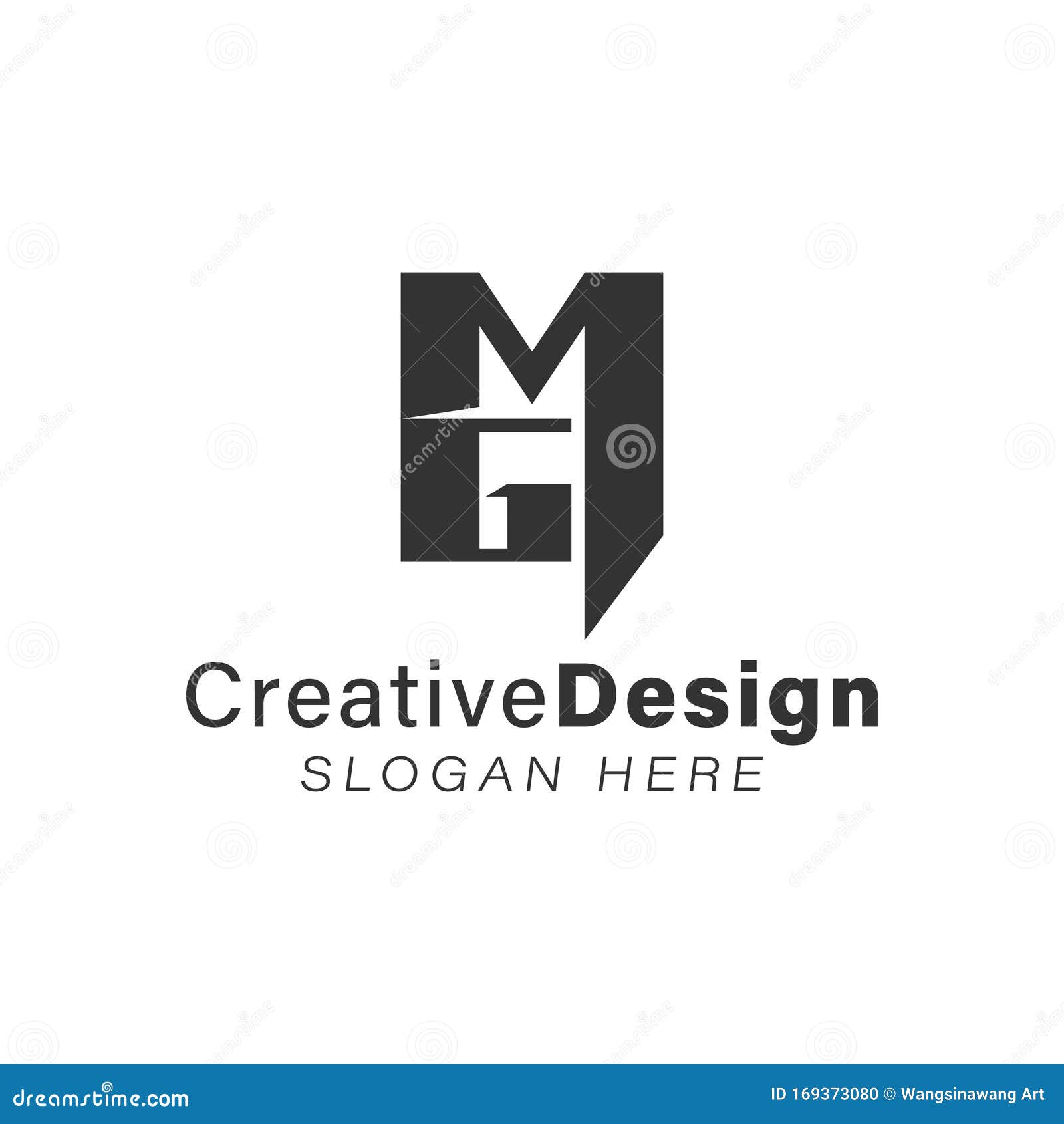Mg Gm M G Monogram Logo Isolated On White Background Stock Illustration -  Download Image Now - iStock