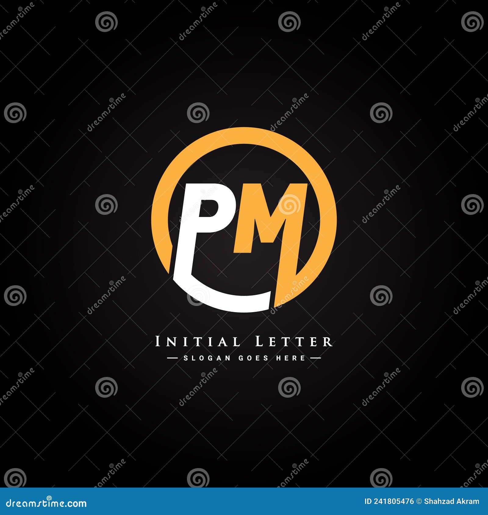 Pm Initial Luxury Ornament Monogram Logo Stock Vector (Royalty Free)  343374932