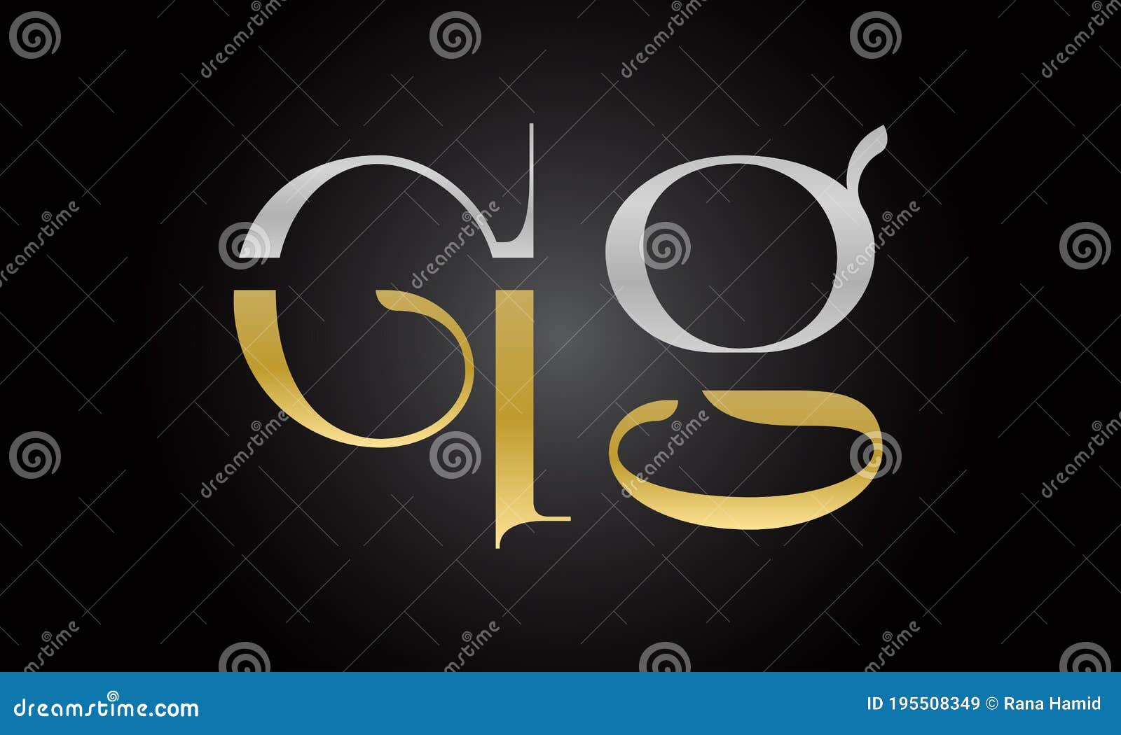 Initial Letter QG Logo Design with Modern Business Typography Vector