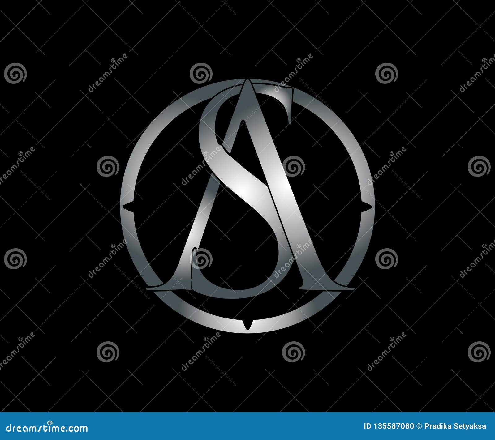 An Initial Logo of Letter a and S Stock Illustration - Illustration of  background, vowel: 135587080