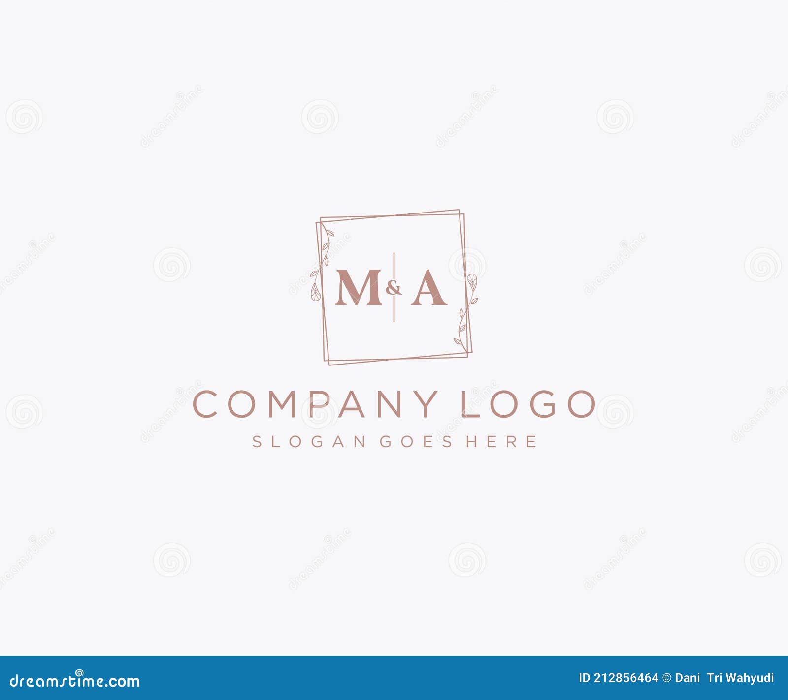 Initial MA Letters Decorative Luxury Wedding Logo Stock Vector -  Illustration of nature, frame: 212856464